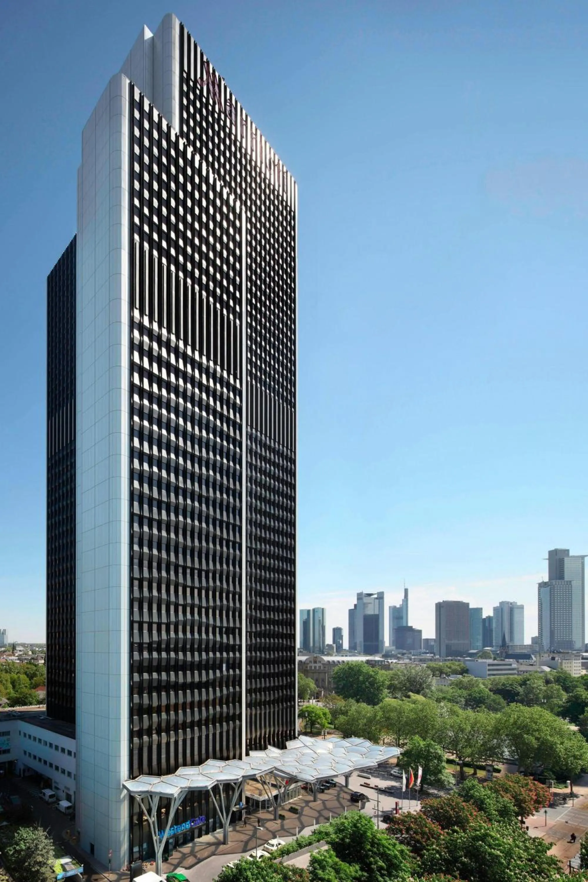 Property building in Frankfurt Marriott Hotel