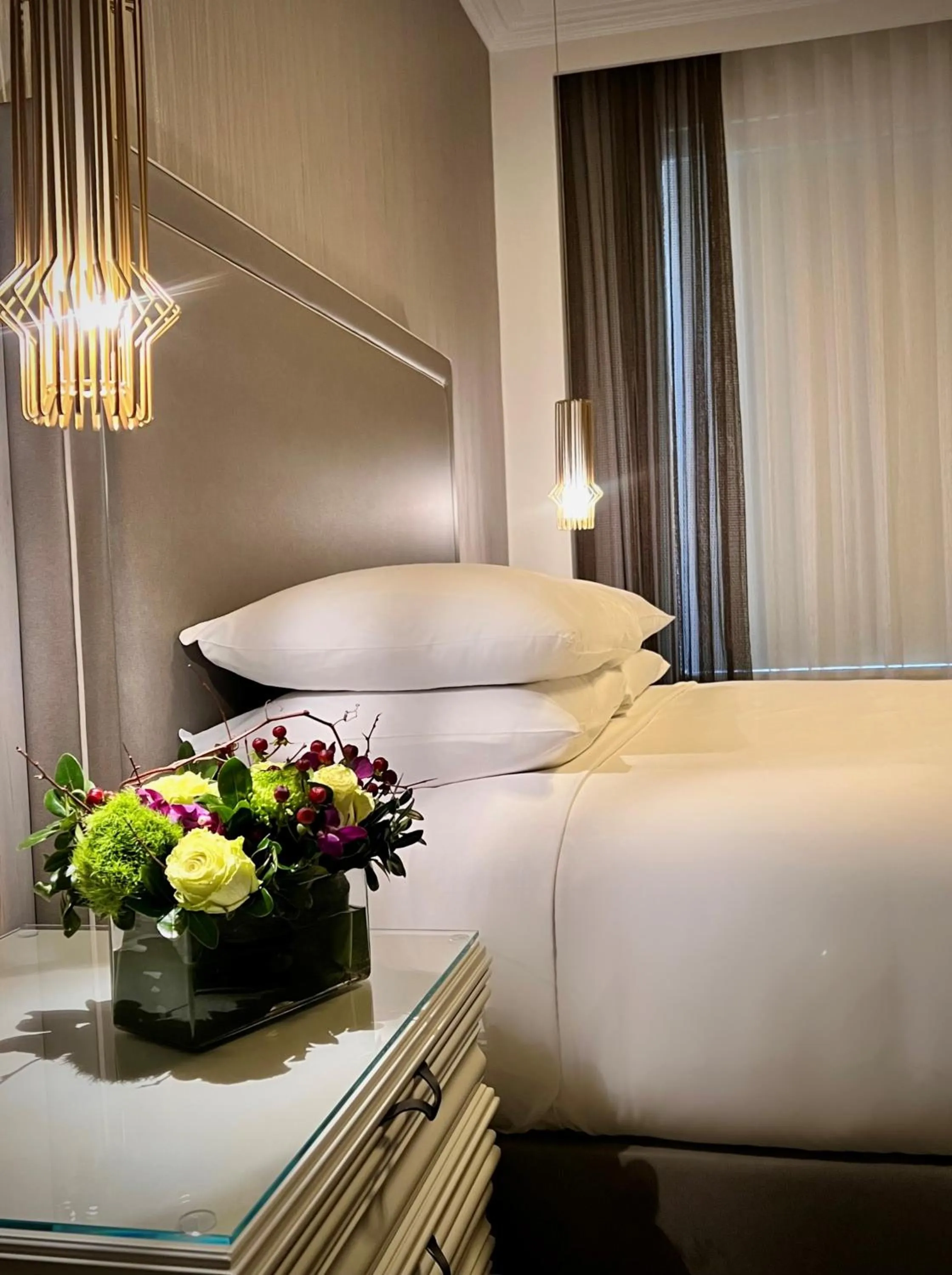 Bed in The Wallace Hotel