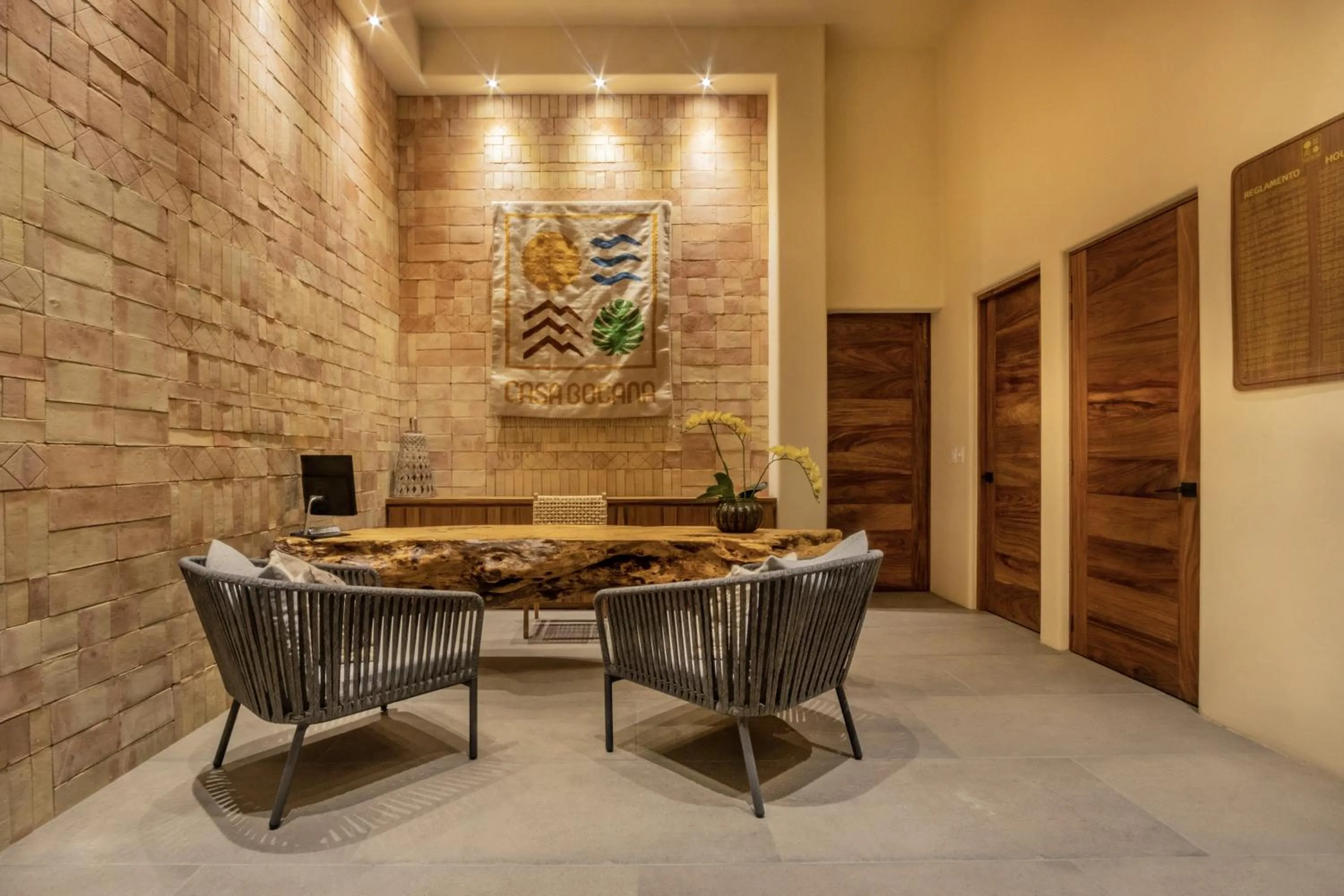 Lobby or reception in Hotel Casa Bocana