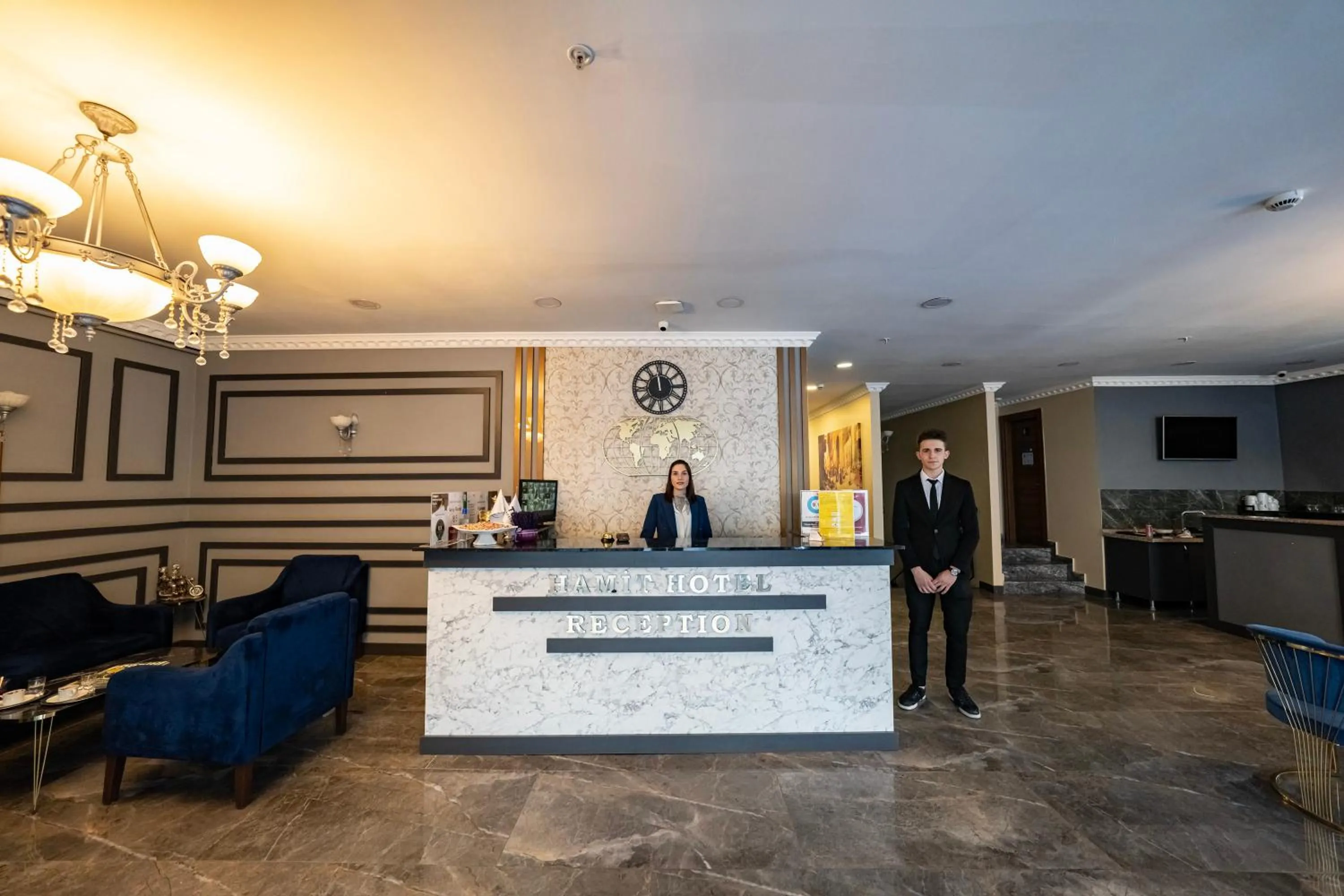 Lobby or reception in Hamit Hotel Kizilay