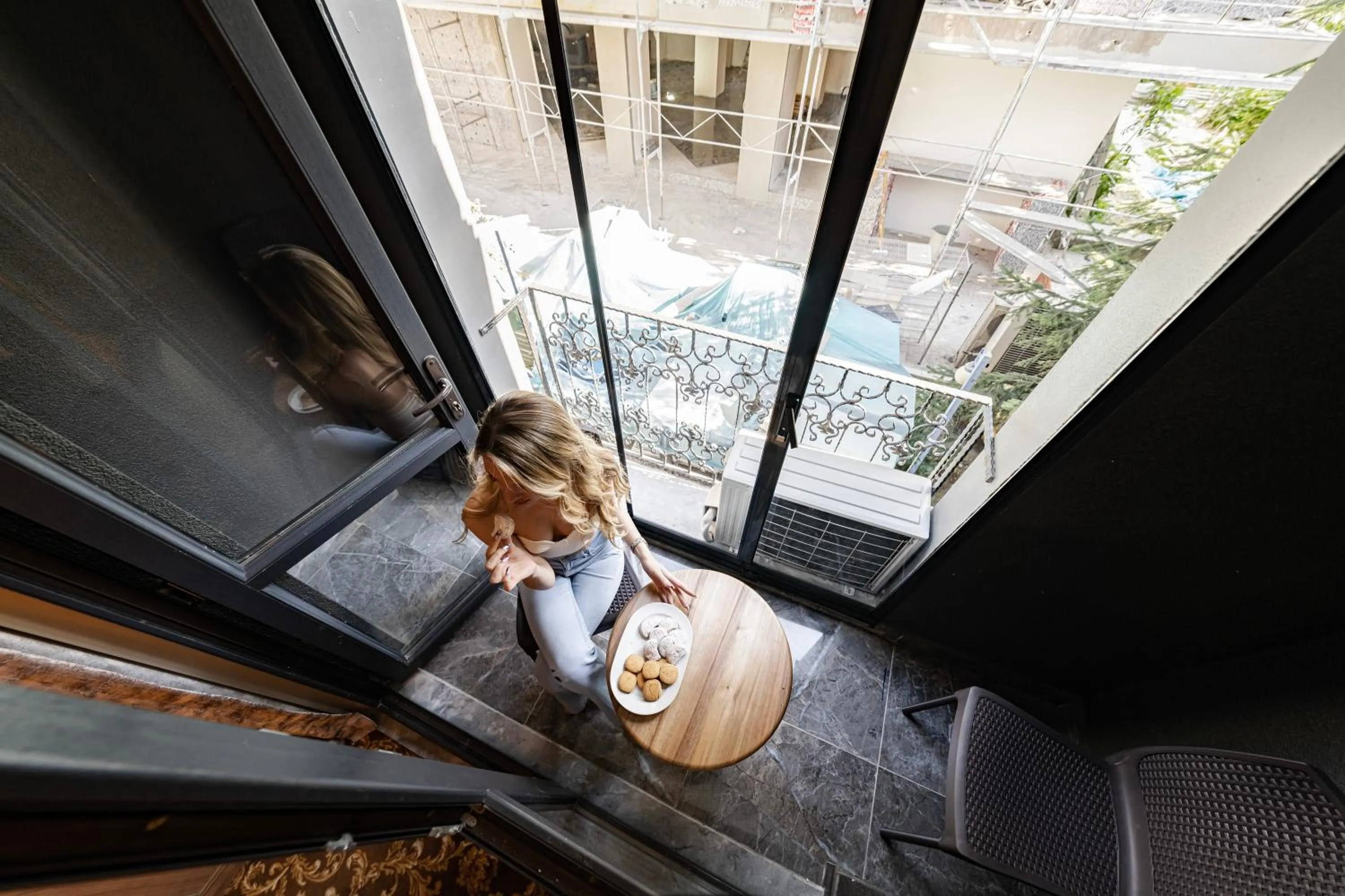Balcony/Terrace in Hamit Hotel Kizilay