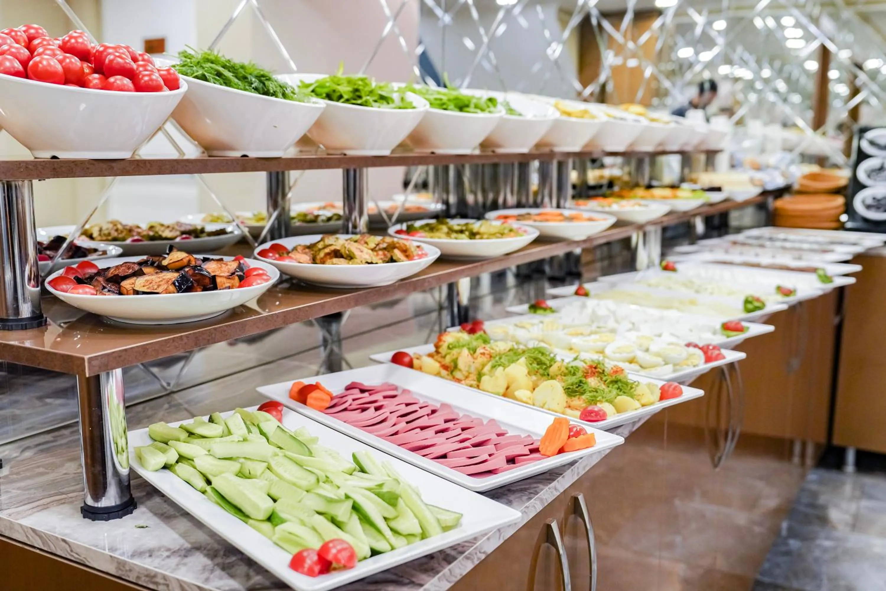 Buffet breakfast in Hamit Hotel Kizilay