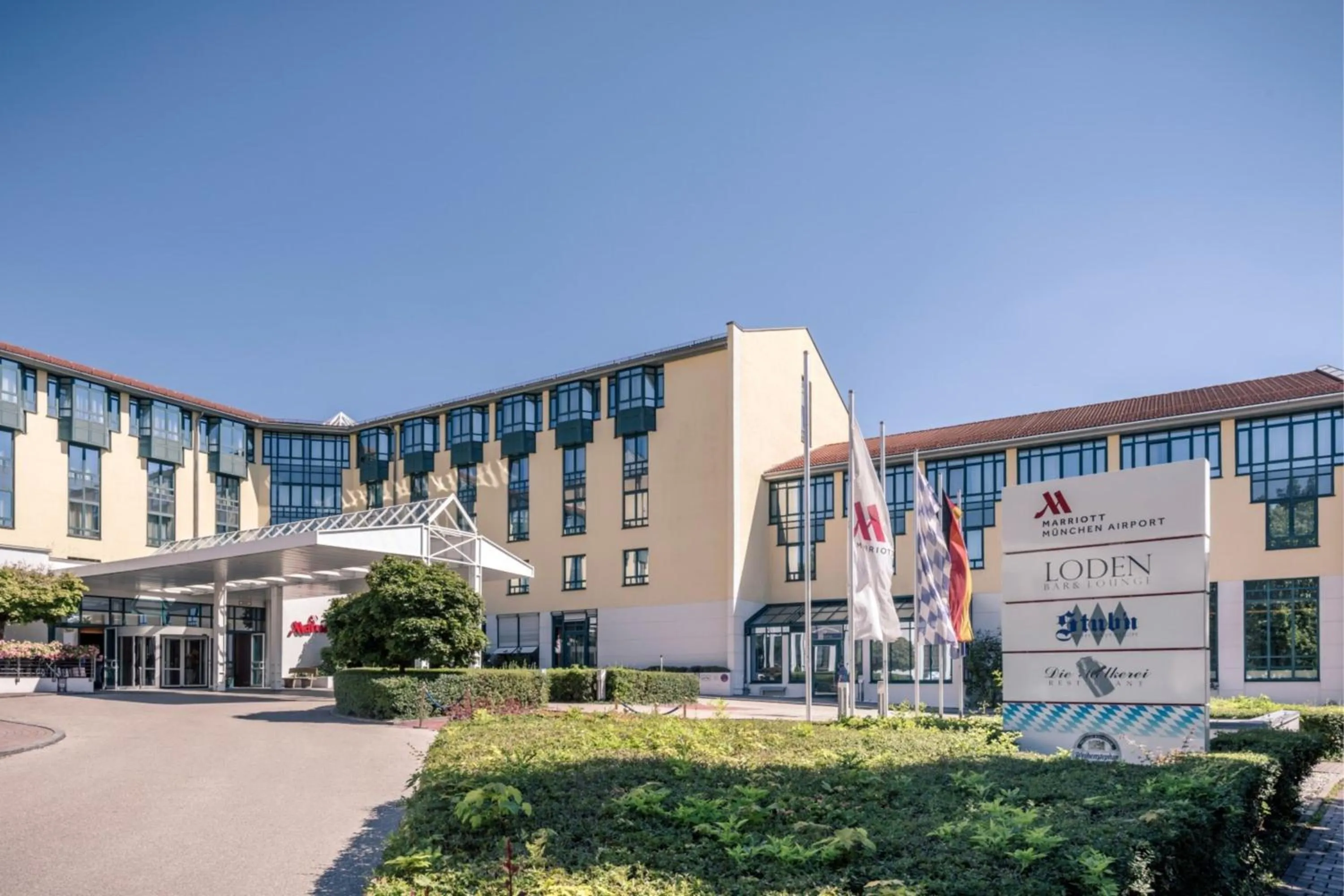 Property building in Munich Airport Marriott Hotel