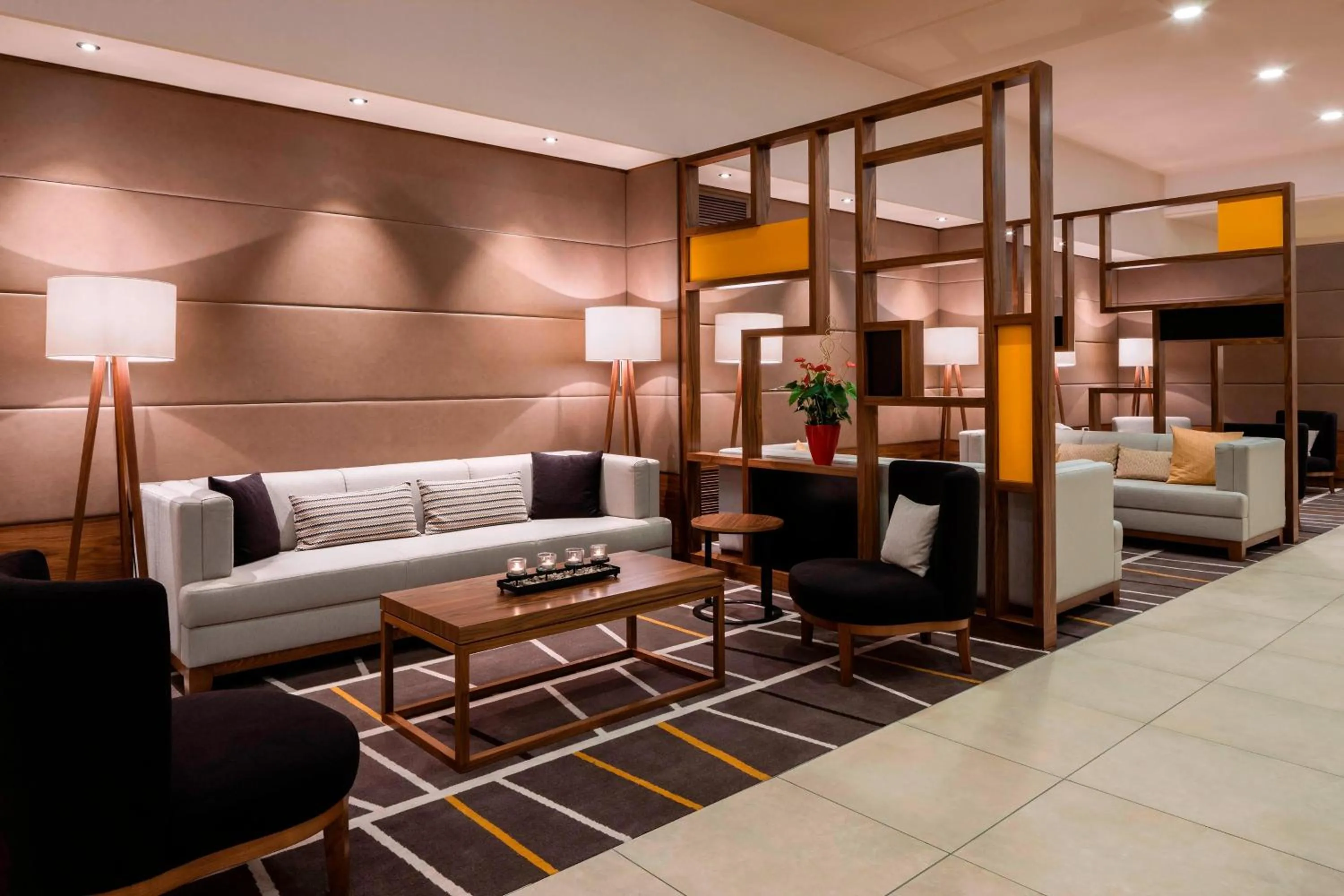 View (from property/room), Bed in Munich Airport Marriott Hotel