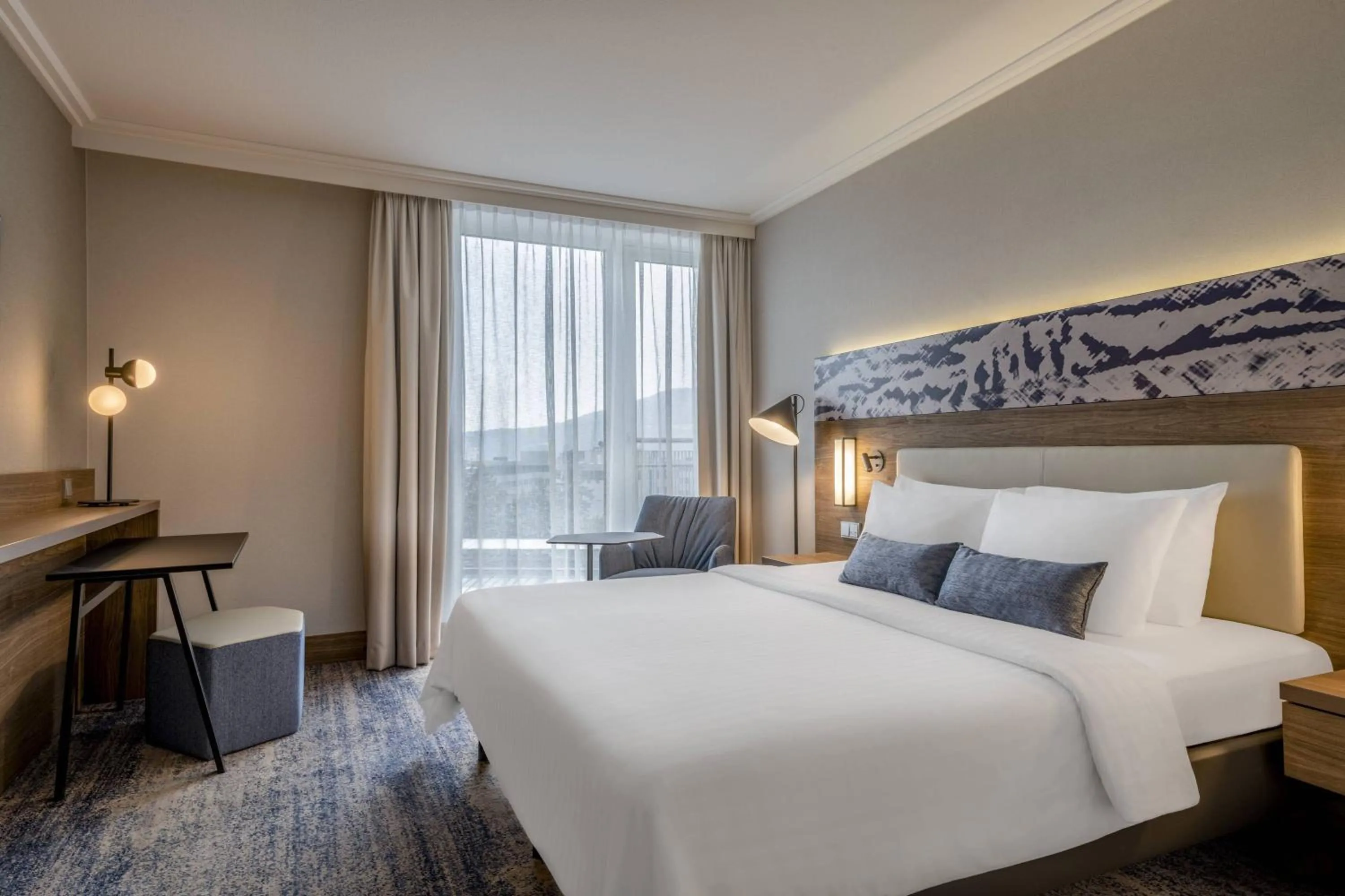 Bedroom, Bed in Courtyard by Marriott Linz