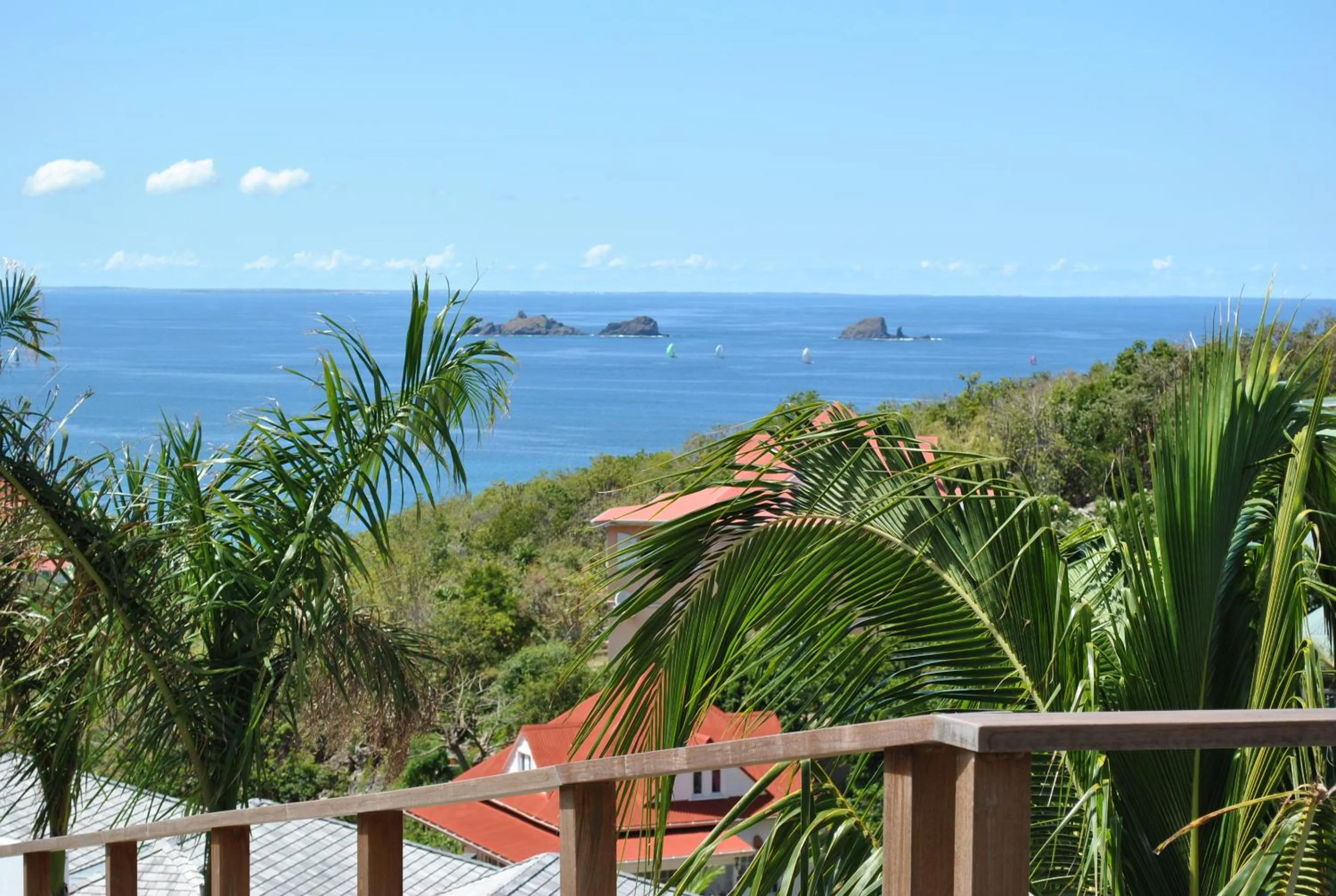Balcony/Terrace in Rêve de Saint Barth - Vue Mer - Piscine Chauffée & Jacuzzi