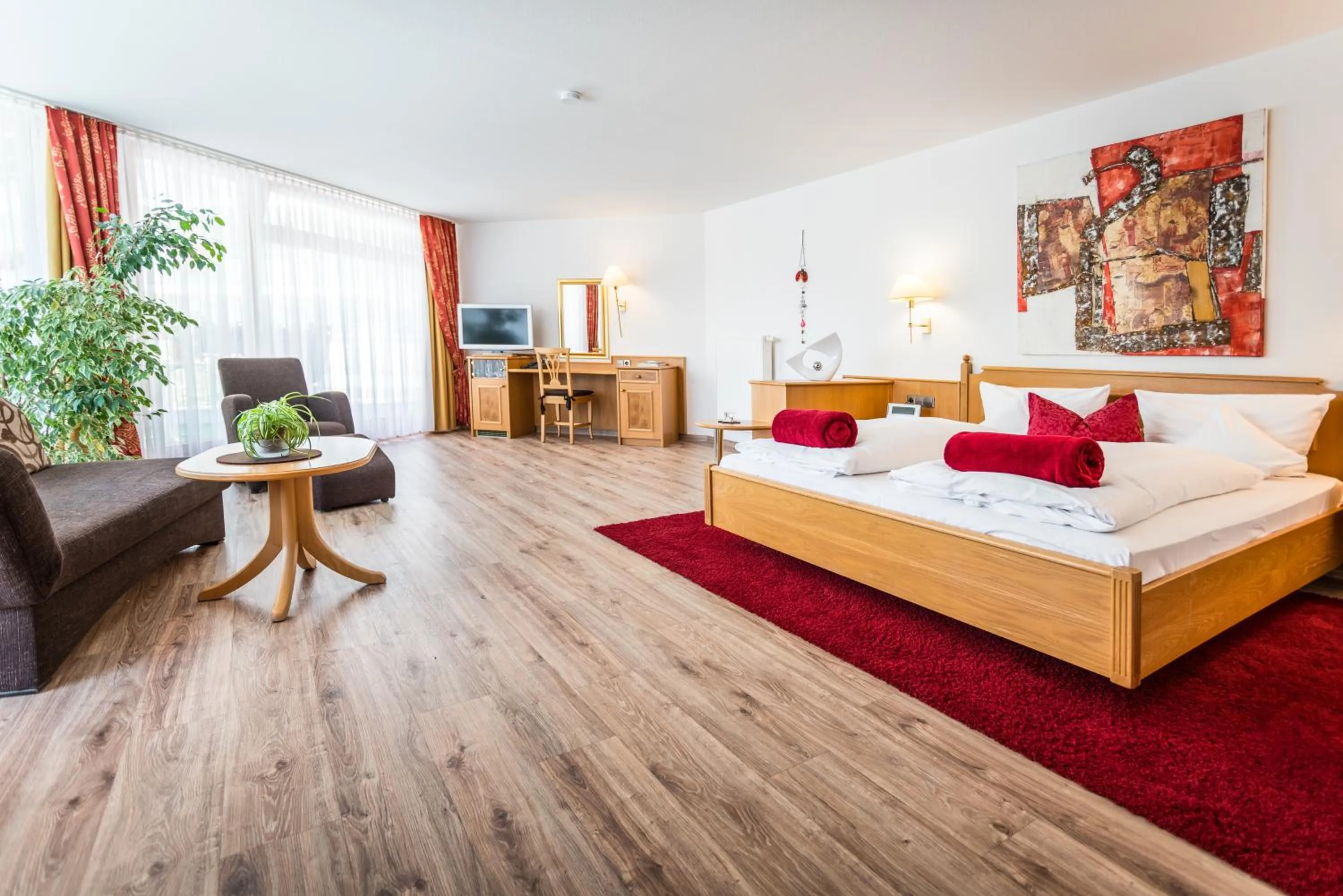 Bed in Naturparkhotel Adler