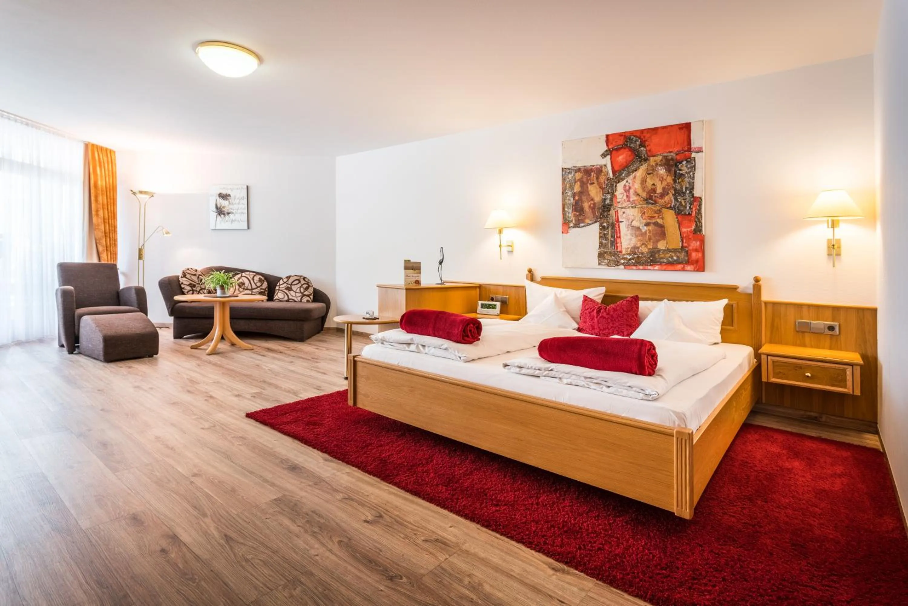 Bed in Naturparkhotel Adler