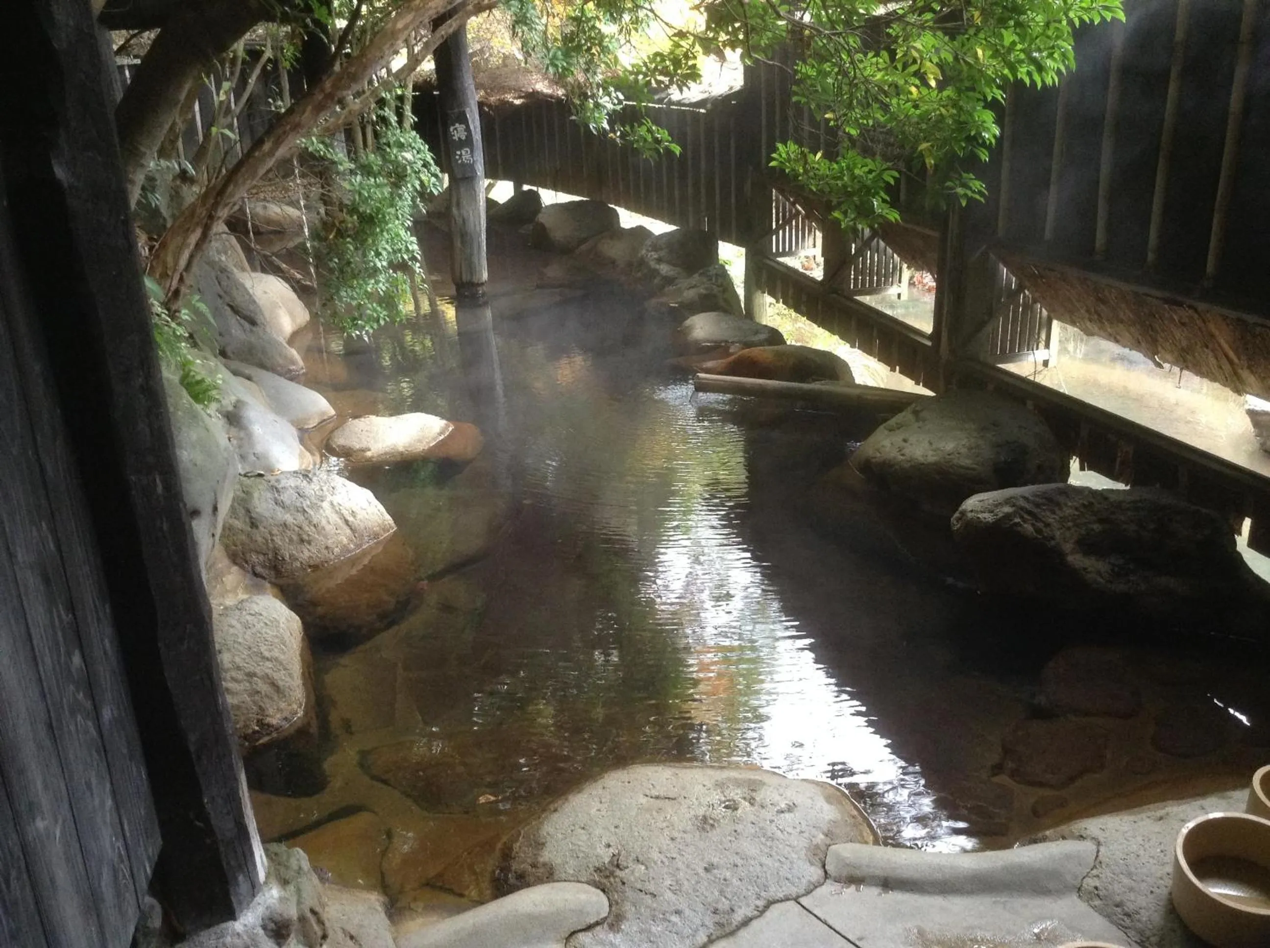 Hot Spring Bath in Fumoto Ryokan