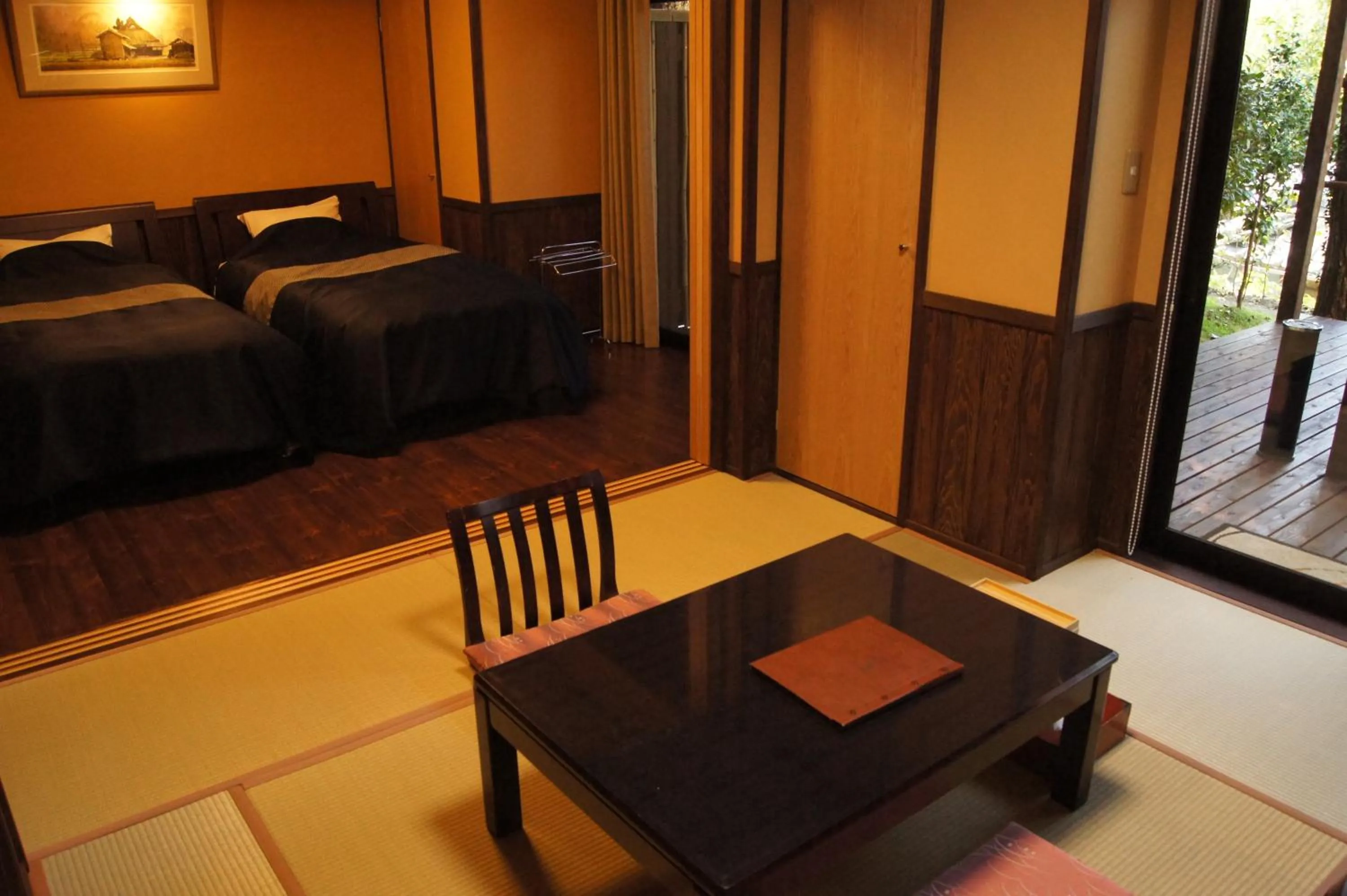 Photo of the whole room, Bed in Fumoto Ryokan