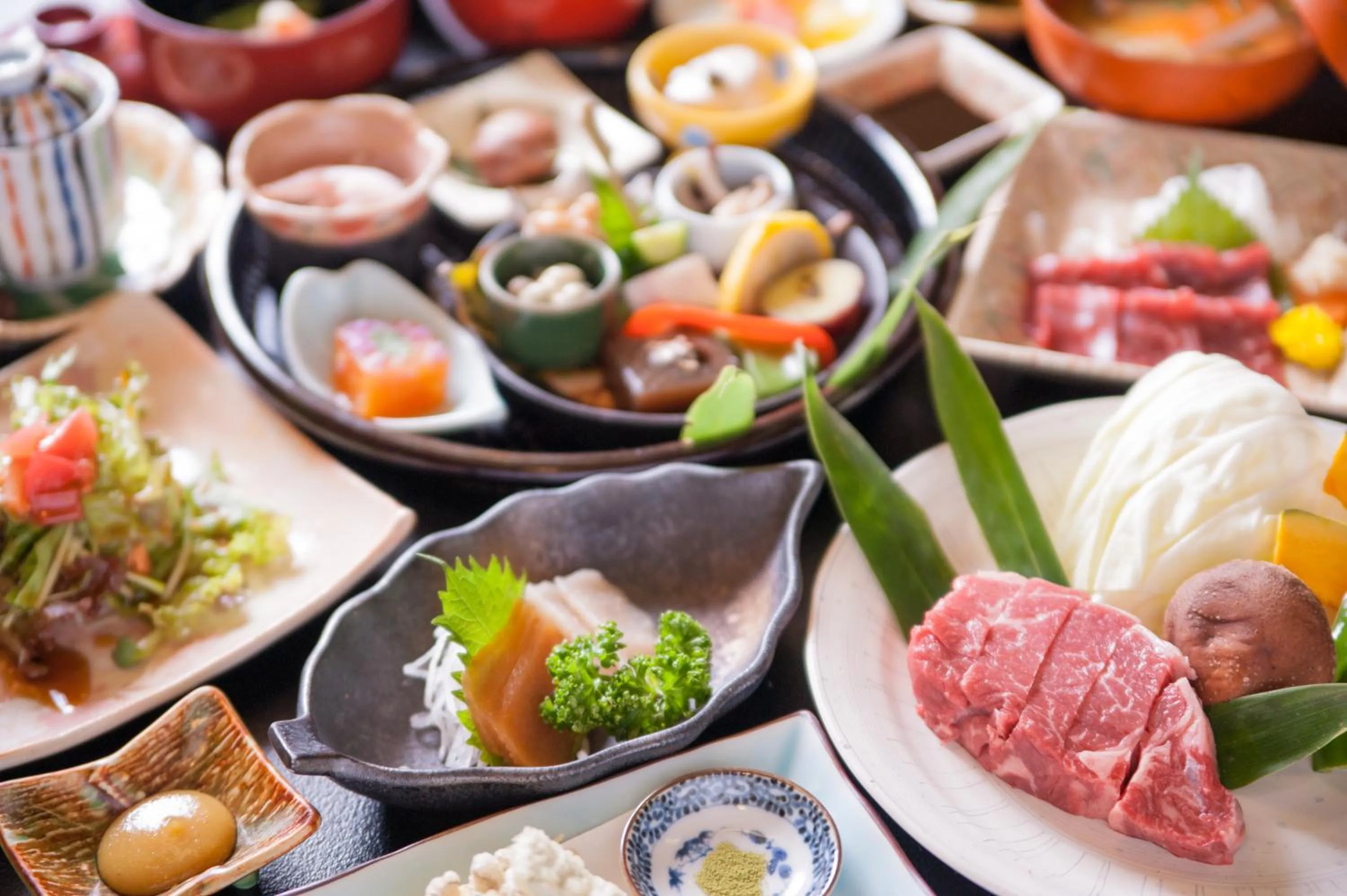 Food close-up in Fumoto Ryokan