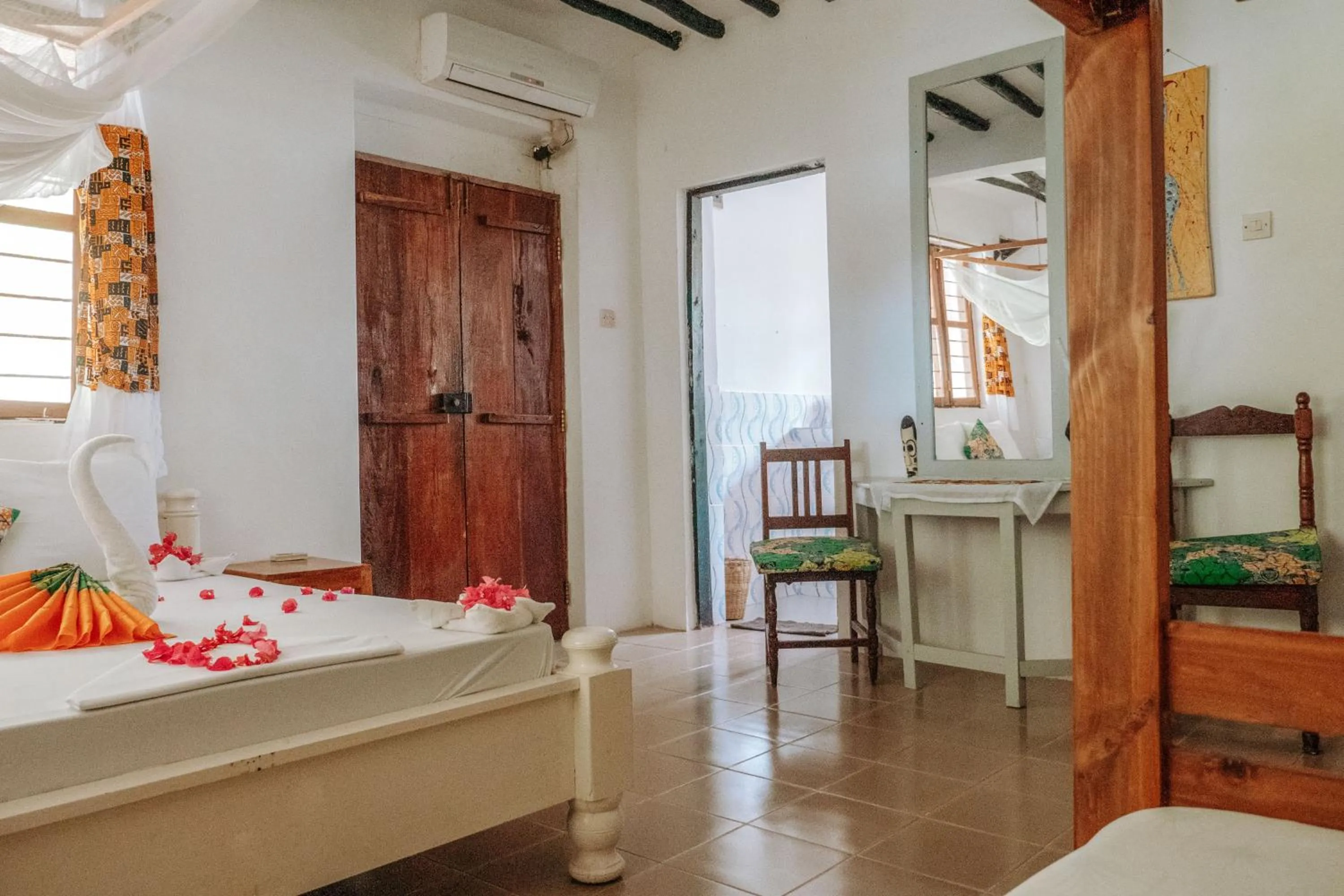 Bed in Zanzibar Gem Beach Bungalows