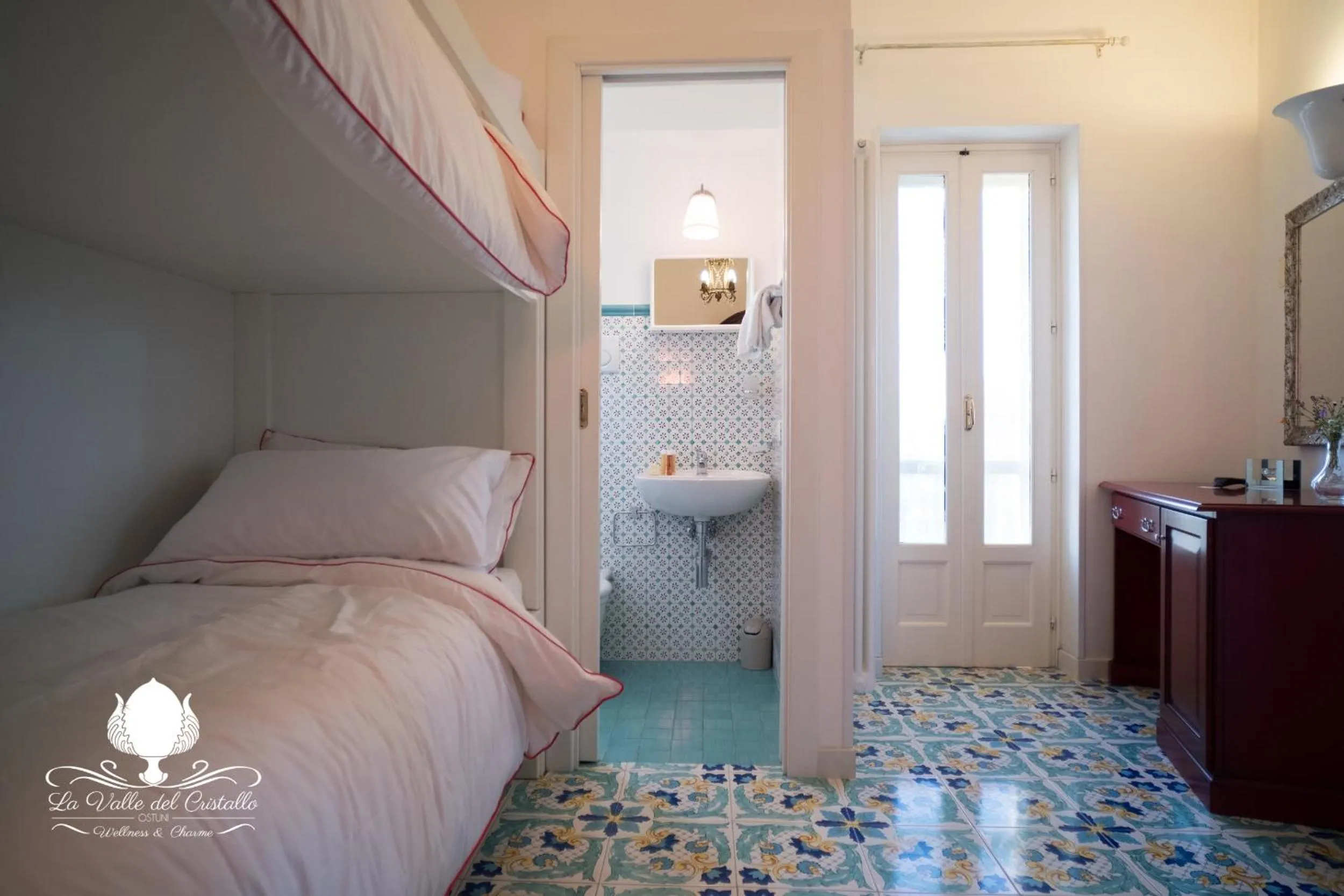 Bed in La Valle Del Cristallo Wellness & Charme