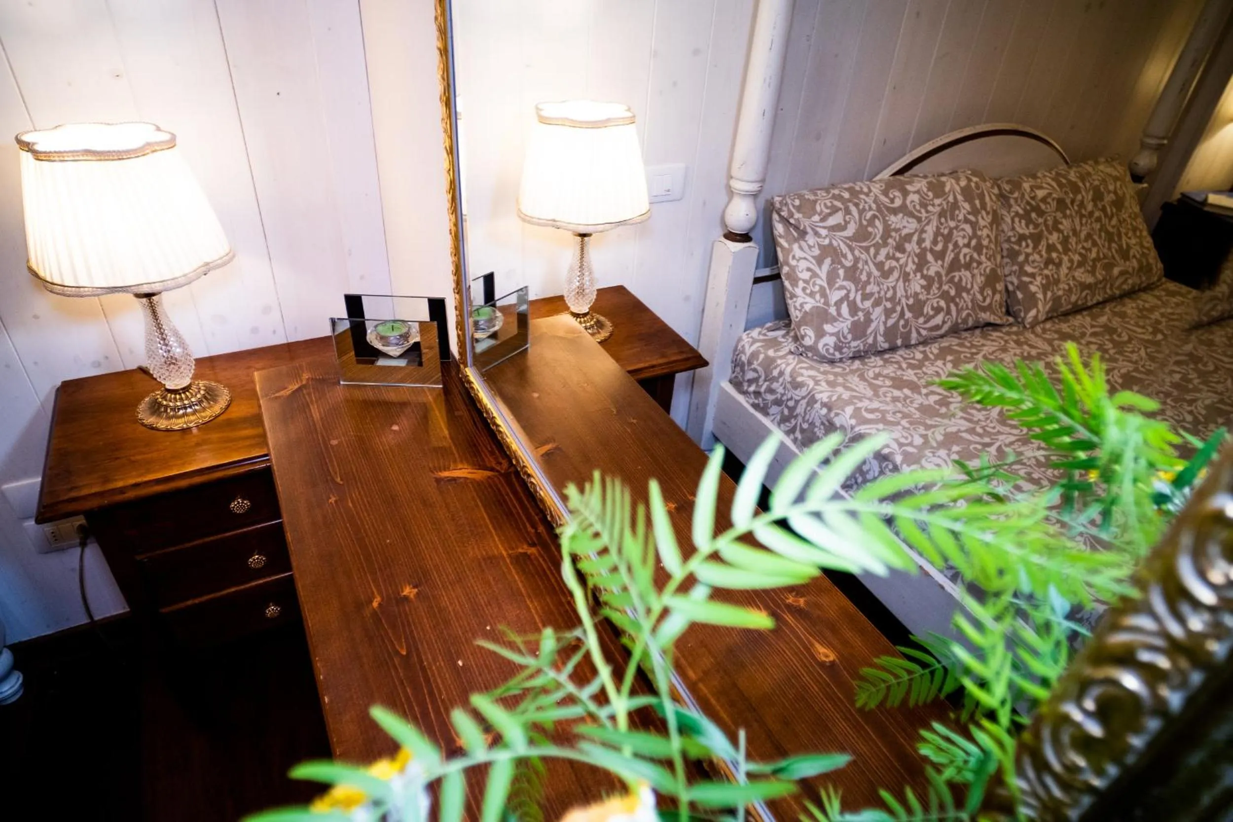 Bed in La Valle Del Cristallo Wellness & Charme