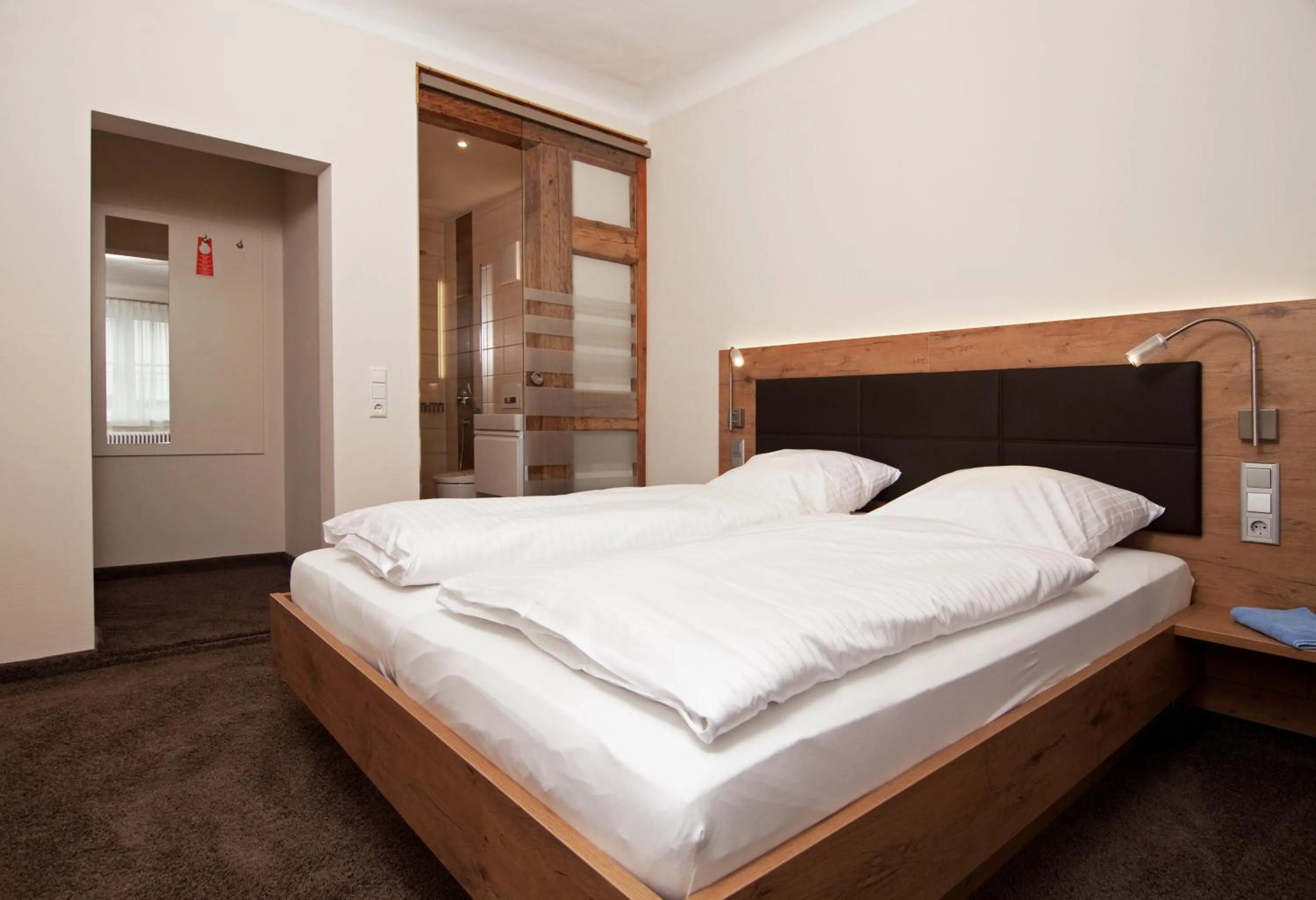 Bedroom, Bed in Gasthof Landhotel Hirsch