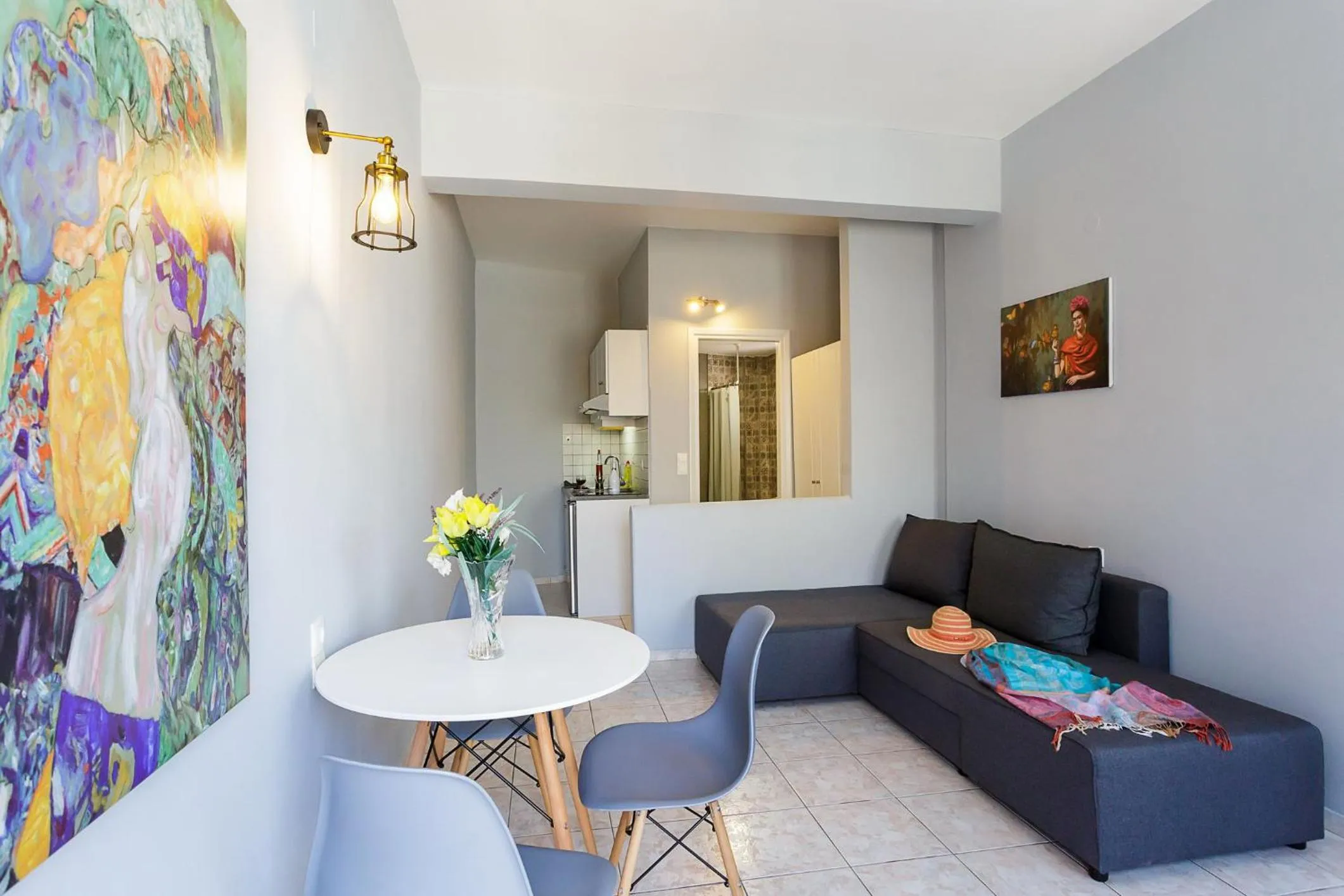 Kitchen or kitchenette in Sole Mare Seaside Apartments