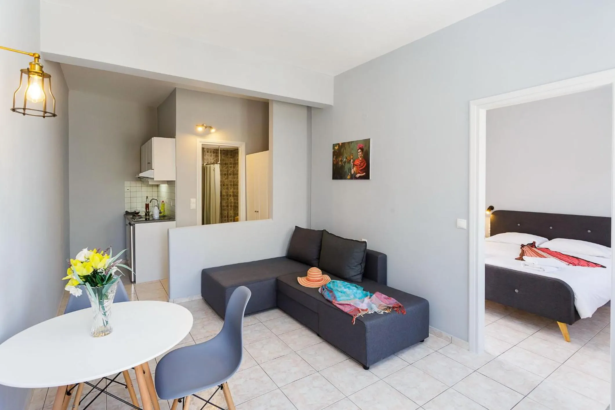 Kitchen or kitchenette in Sole Mare Seaside Apartments