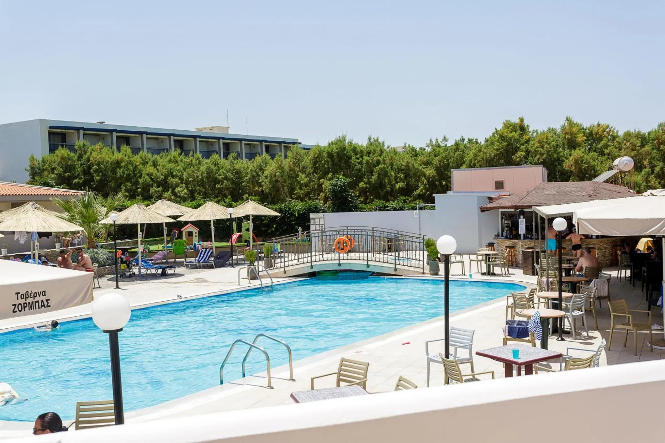 Patio in Sole Mare Seaside Apartments