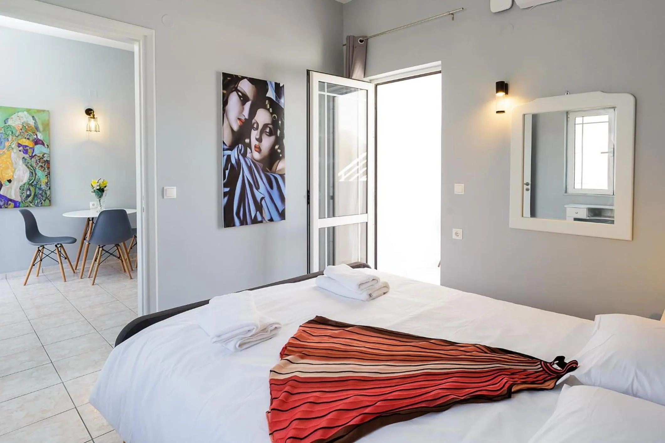 Bed in Sole Mare Seaside Apartments