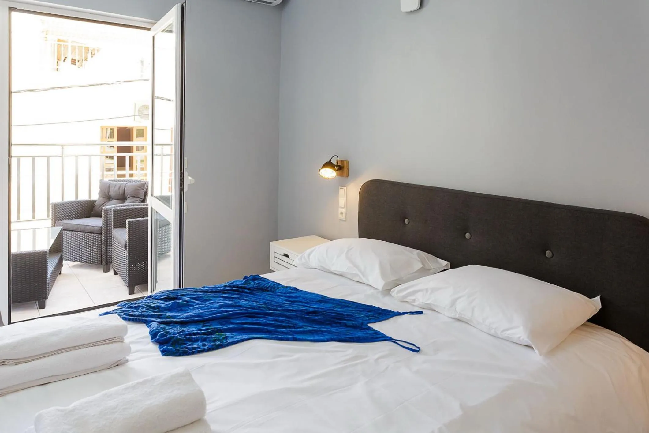 Bed in Sole Mare Seaside Apartments