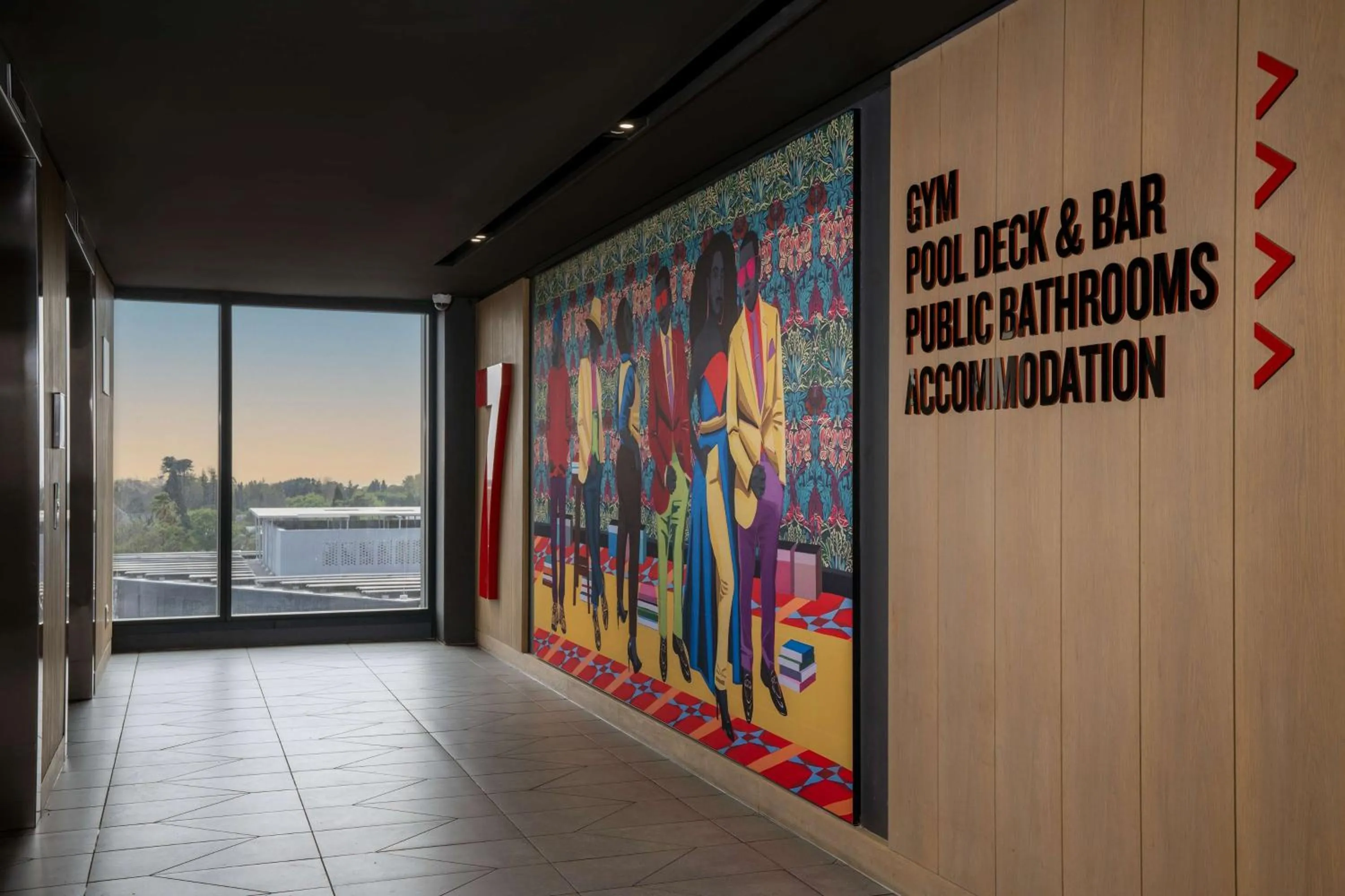 Property building in Radisson RED Hotel Johannesburg Rosebank