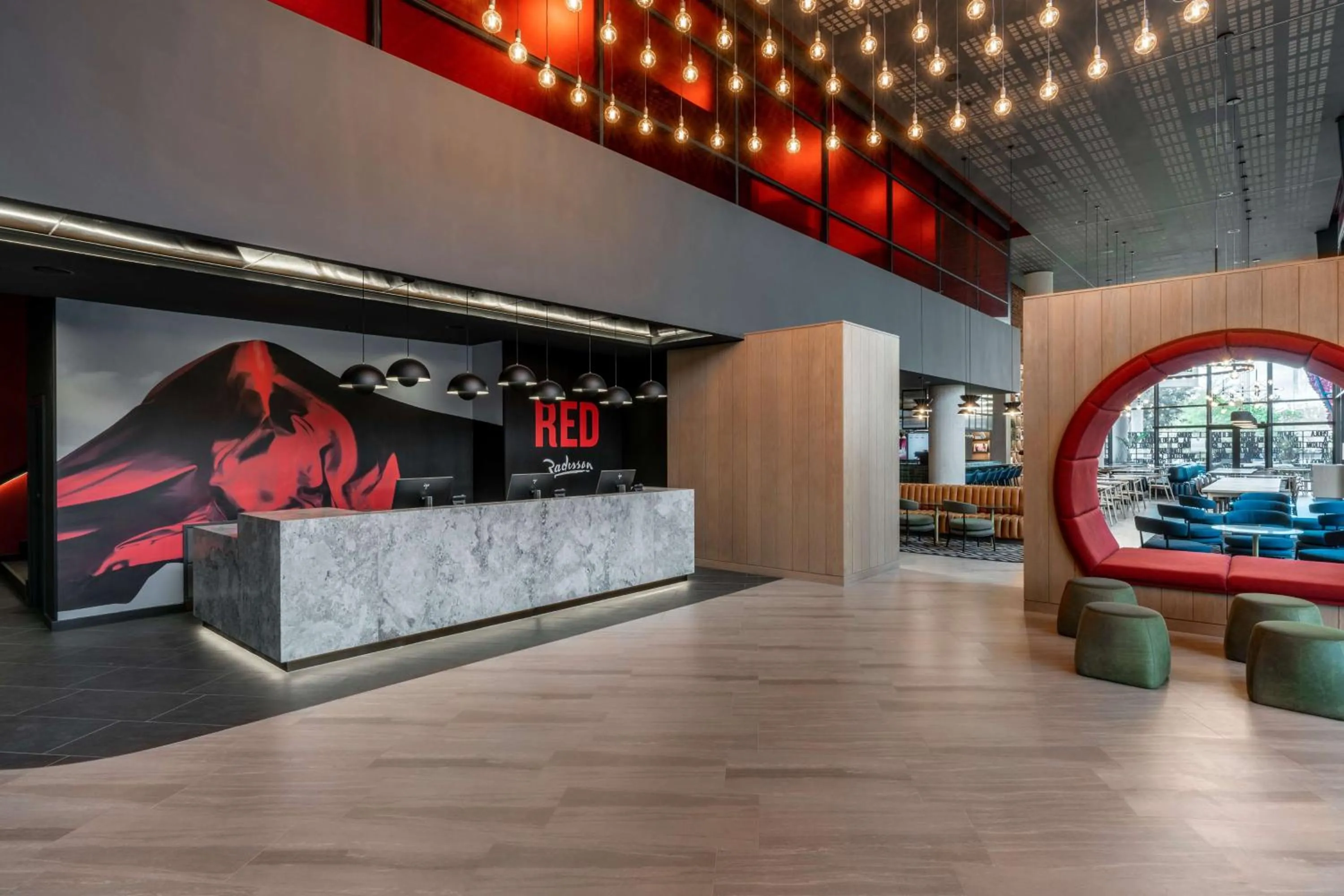 Lobby or reception in Radisson RED Hotel Johannesburg Rosebank