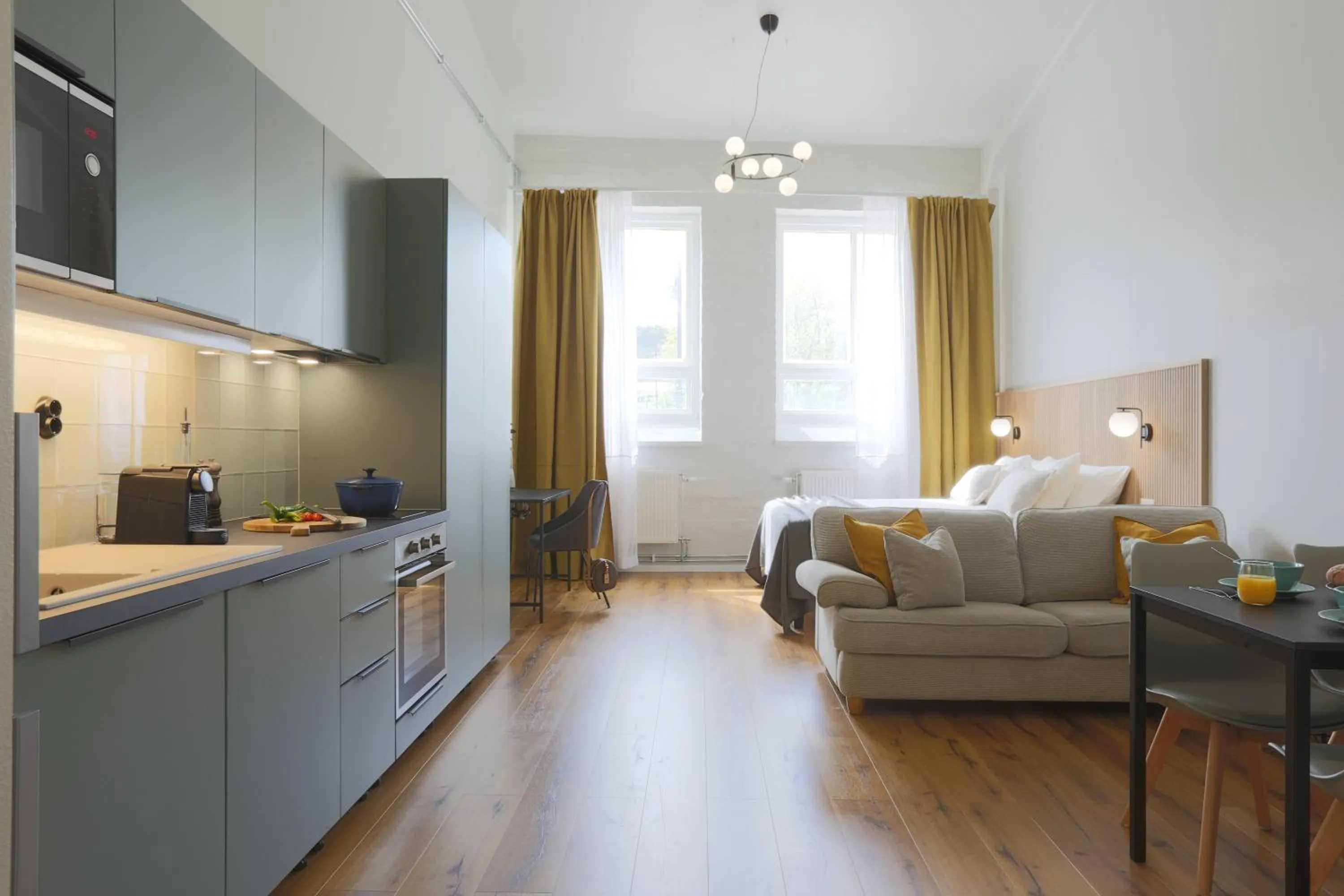 Kitchen or kitchenette in Foundry Hotel Apartments