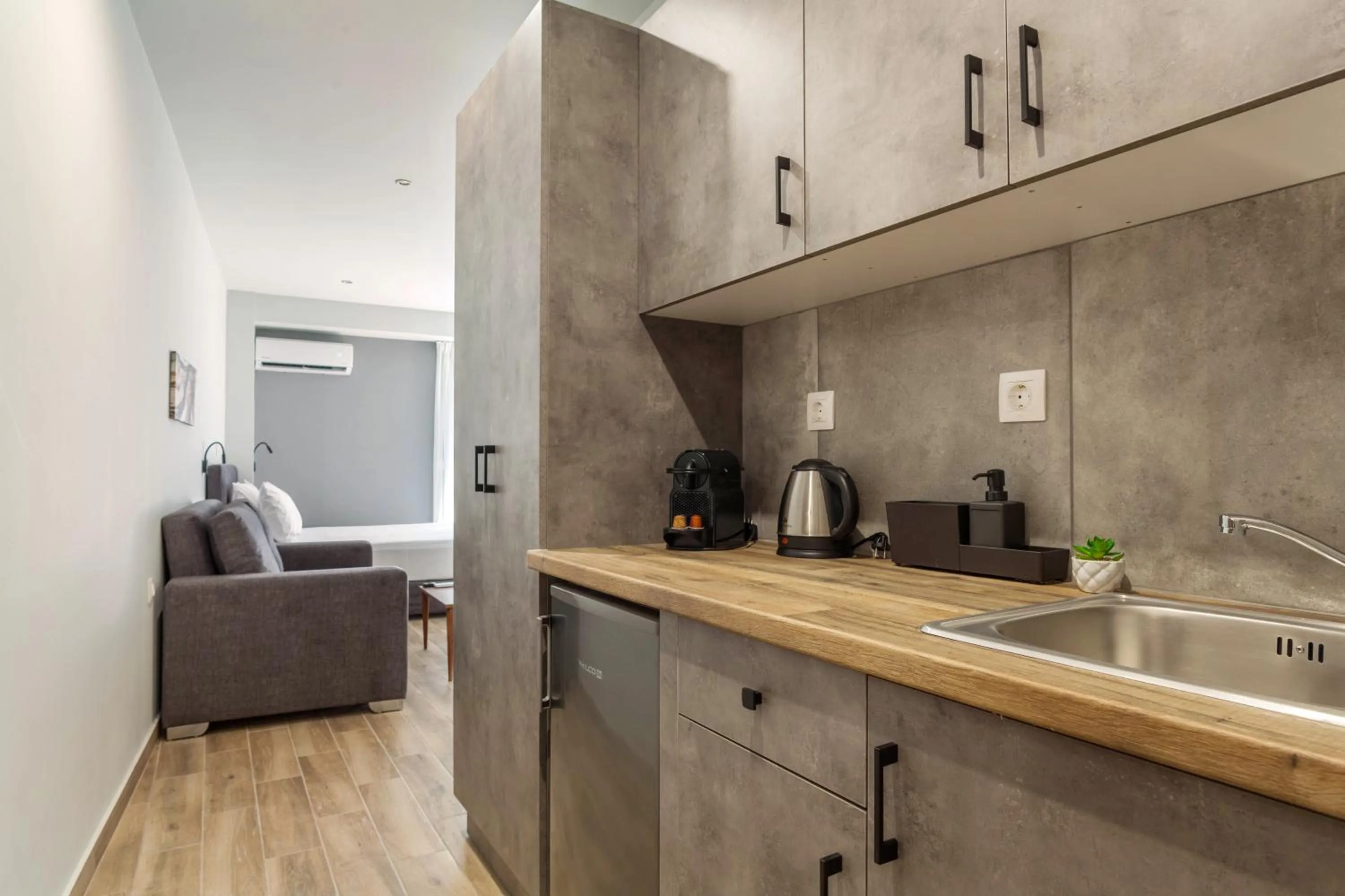 Kitchen or kitchenette in Raise Heraklion Boutique Apartments