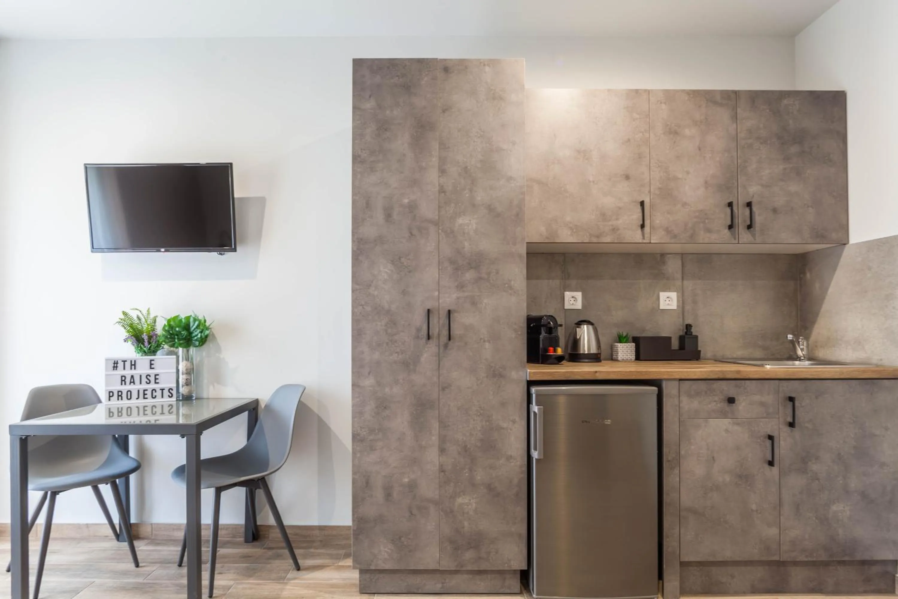 Kitchen or kitchenette in Raise Heraklion Boutique Apartments