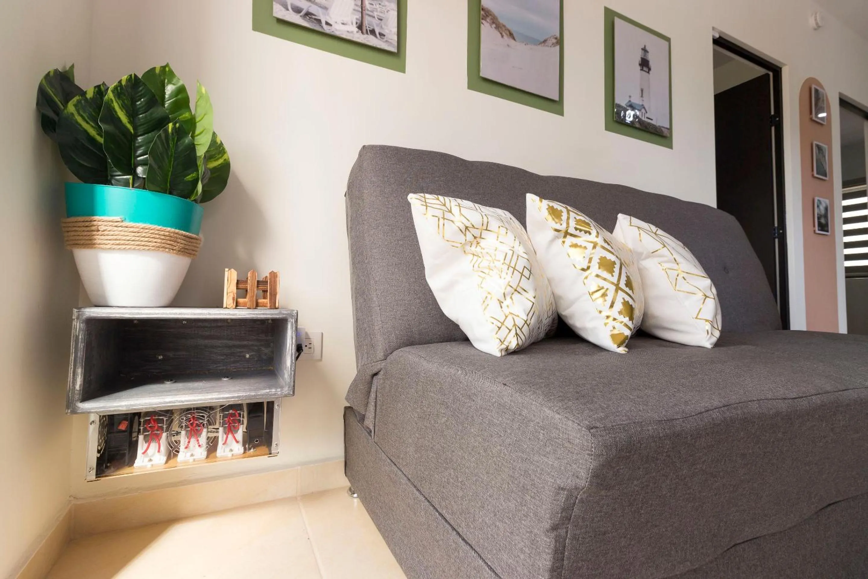 Living room in Breezy & Bright Full Apartment