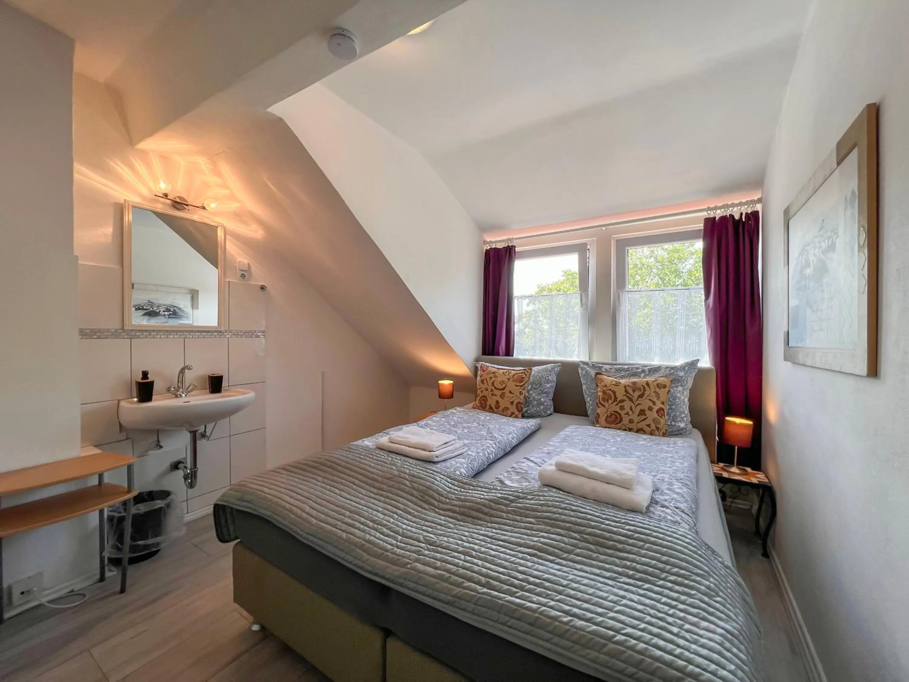 View (from property/room), Bed in Weserstern