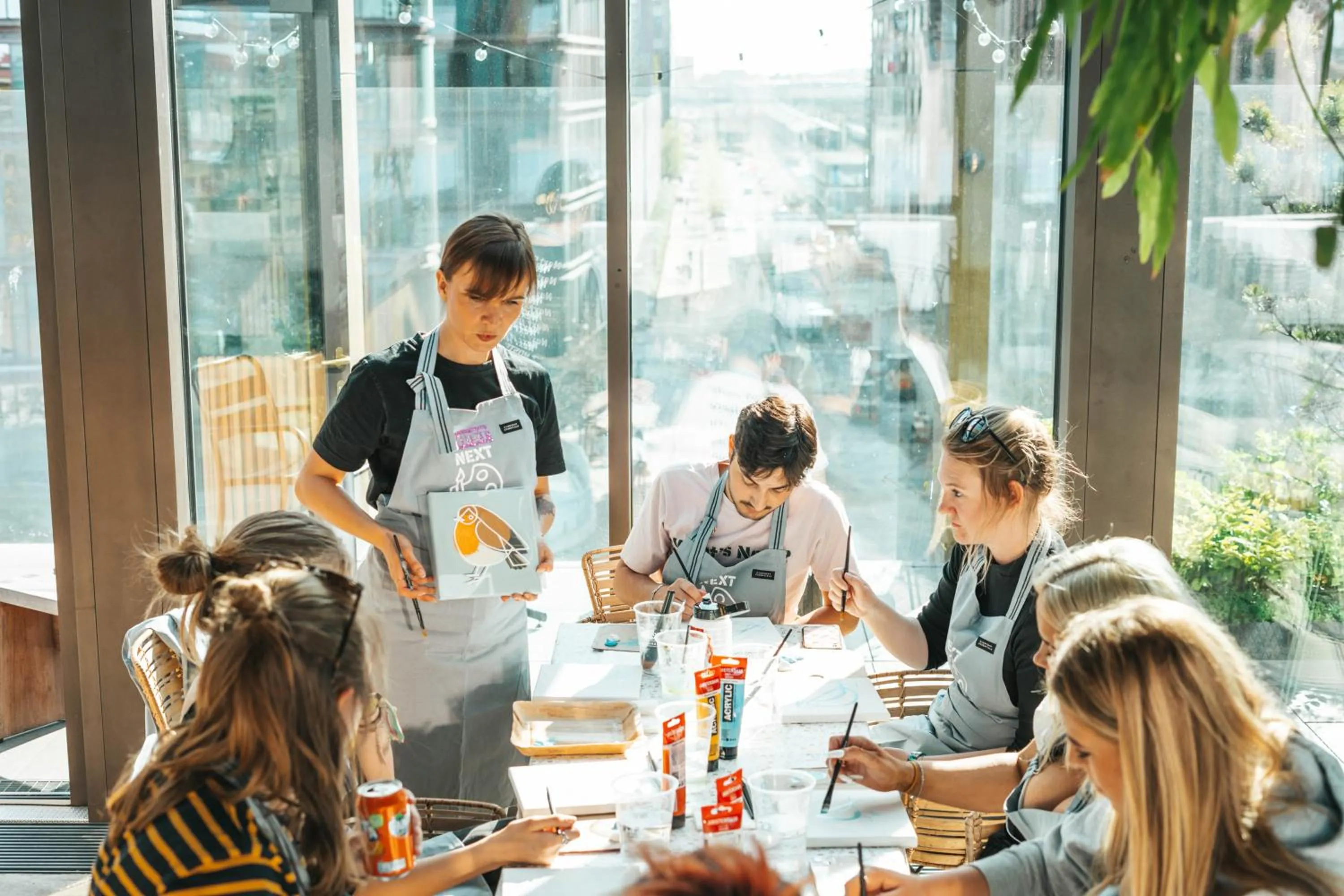 People in Next House Copenhagen