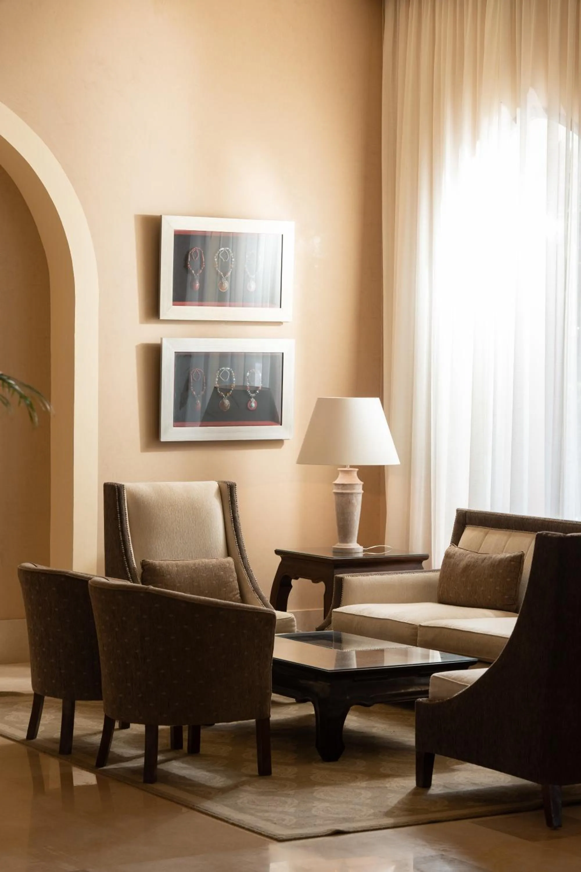 Seating area in JAZ Tamerina, Almaza Bay