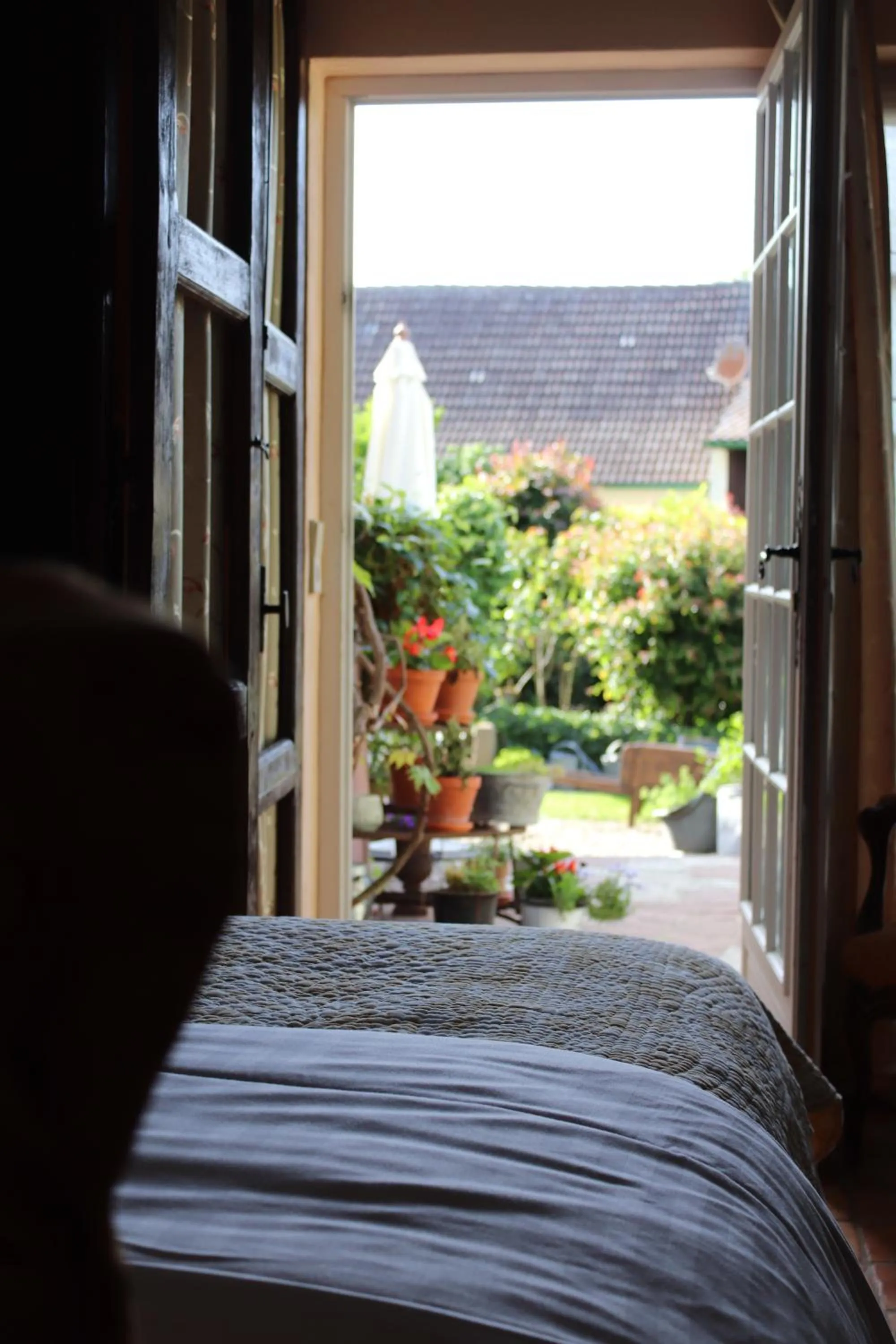 Patio, Bed in Hotel de Charme 'zum Schiff'