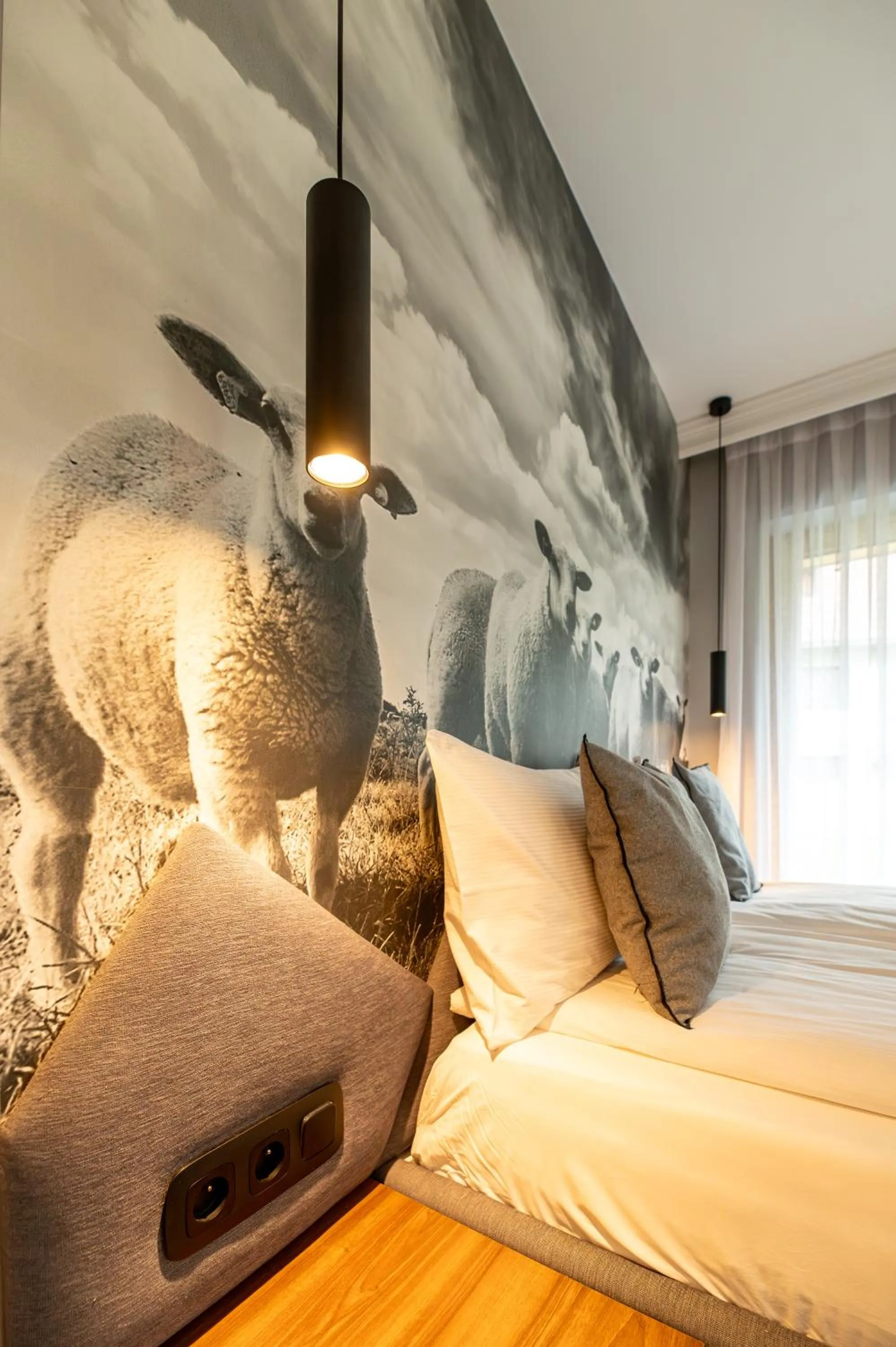 Bed in Tatra Square Apartments