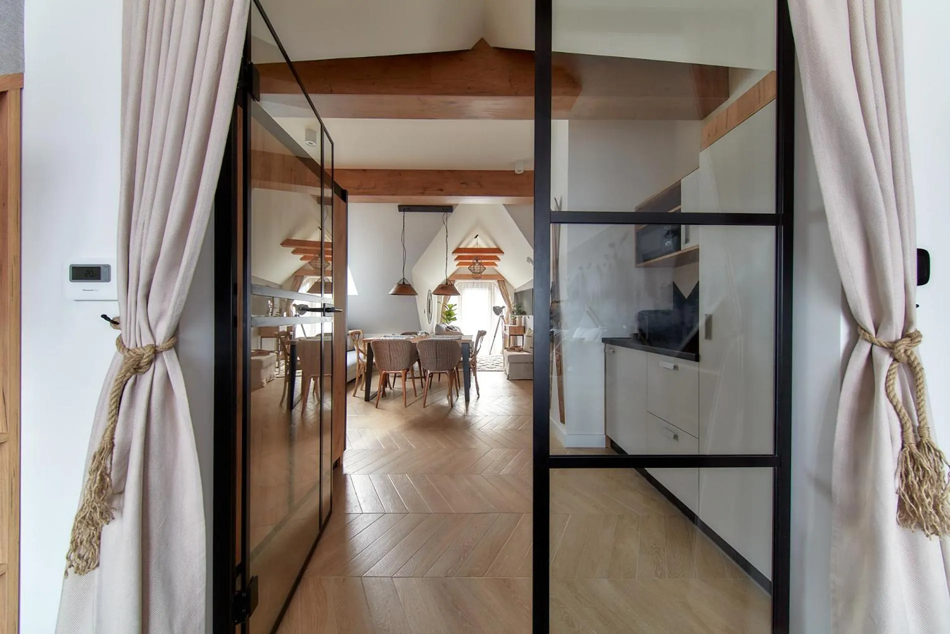 View (from property/room), Bed in Tatra Square Apartments