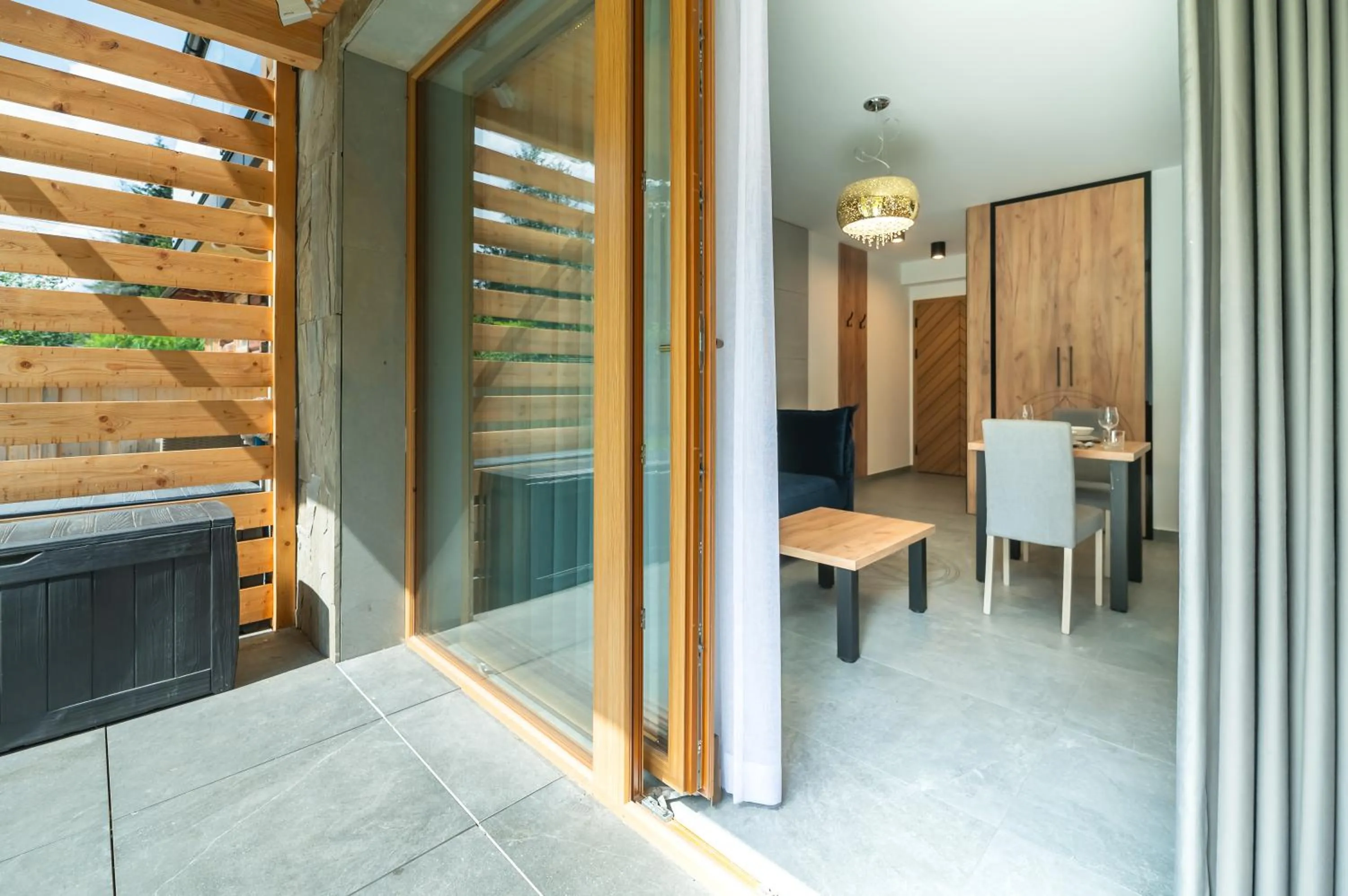 Seating area in Tatra Square Apartments