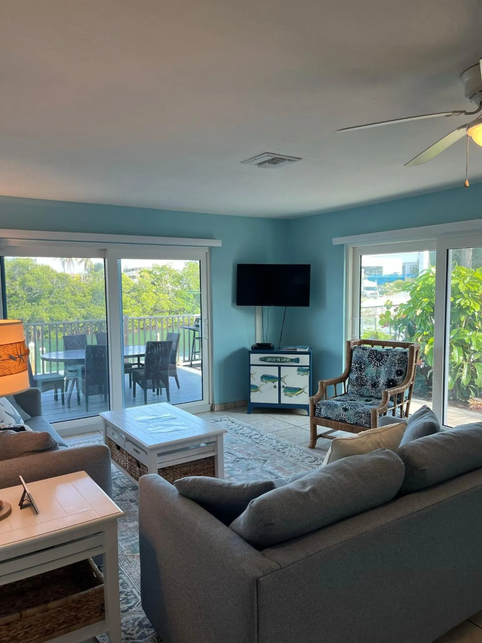 Living room in A Beach Retreat on Casey Key