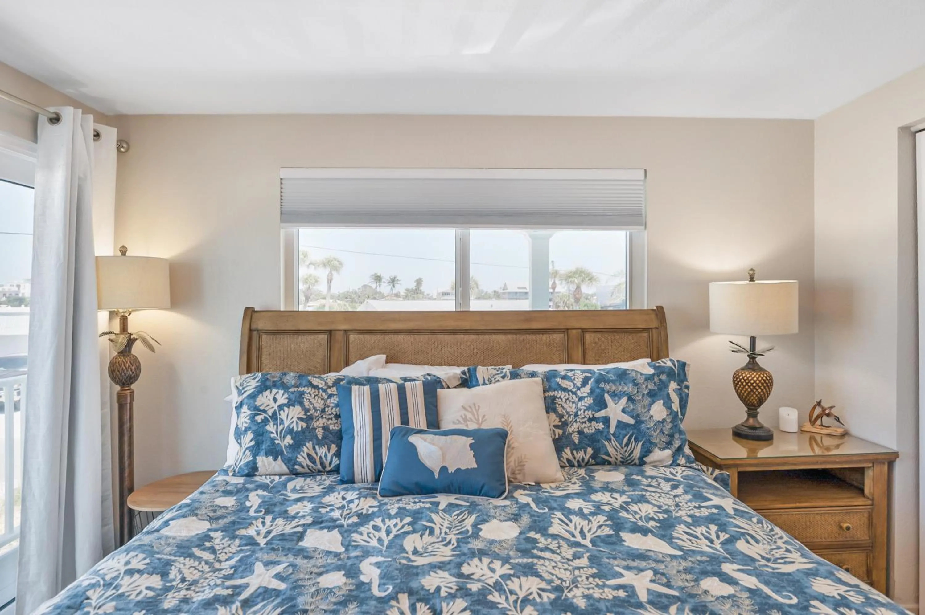 Bed in A Beach Retreat on Casey Key