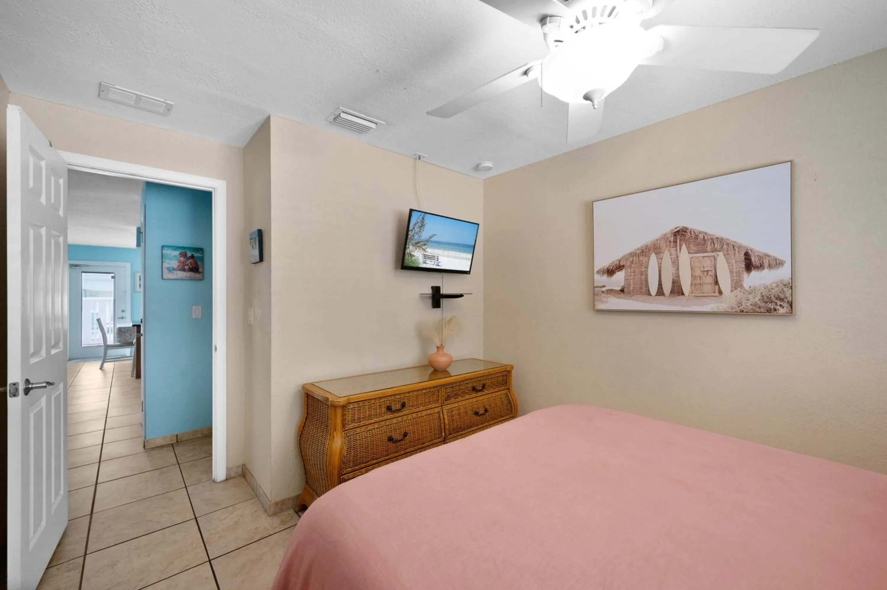 Bed in A Beach Retreat on Casey Key