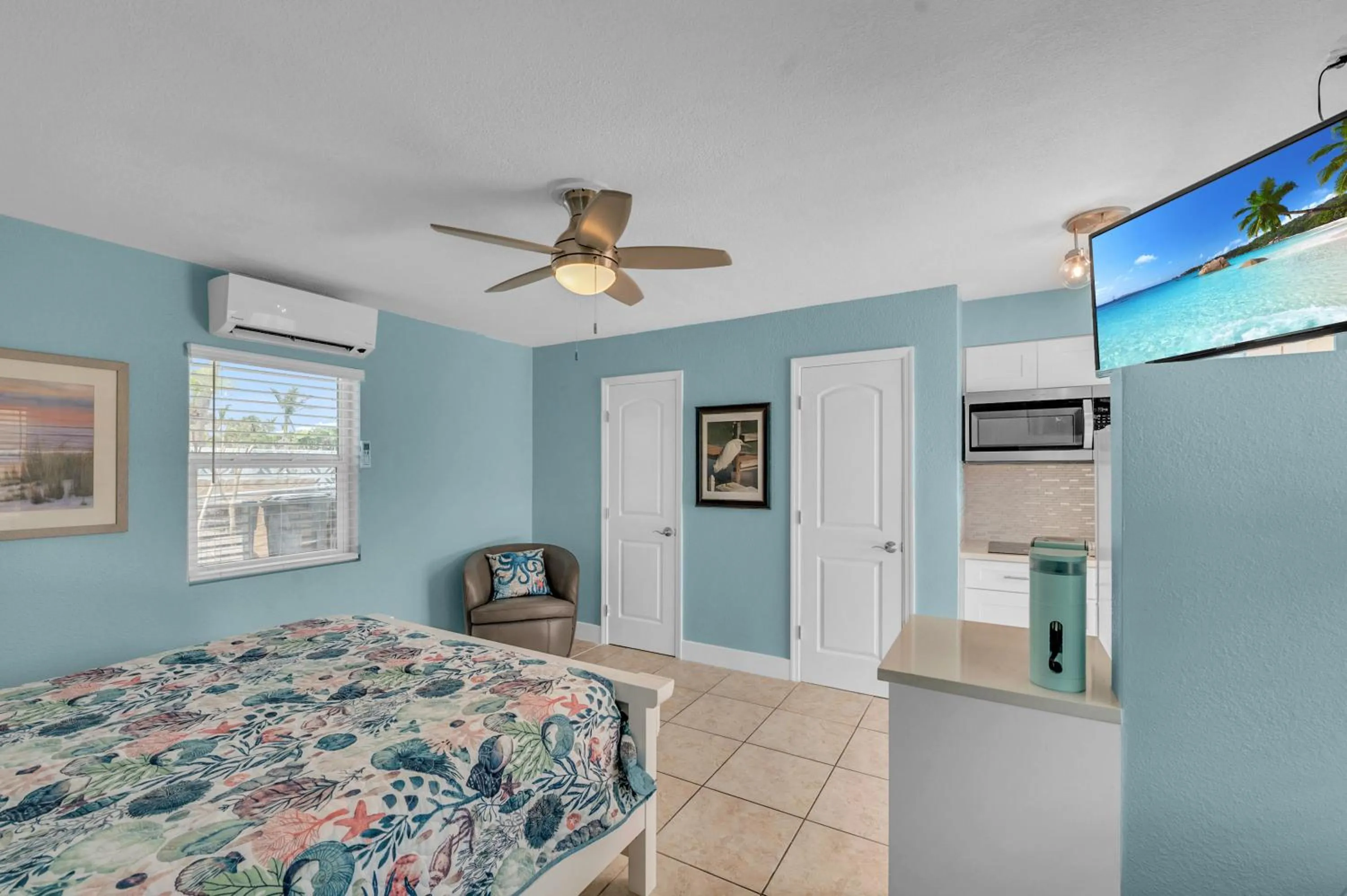 Bed in A Beach Retreat on Casey Key