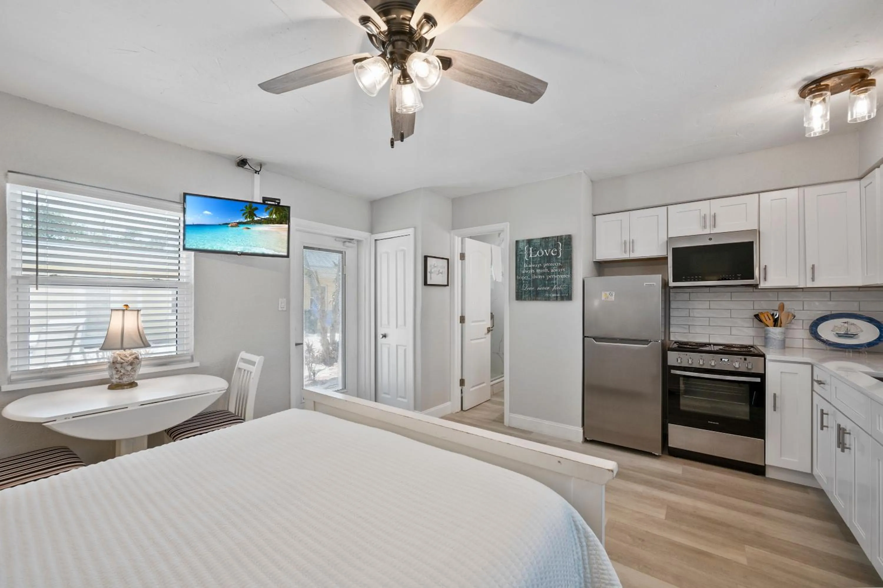 Bed in A Beach Retreat on Casey Key