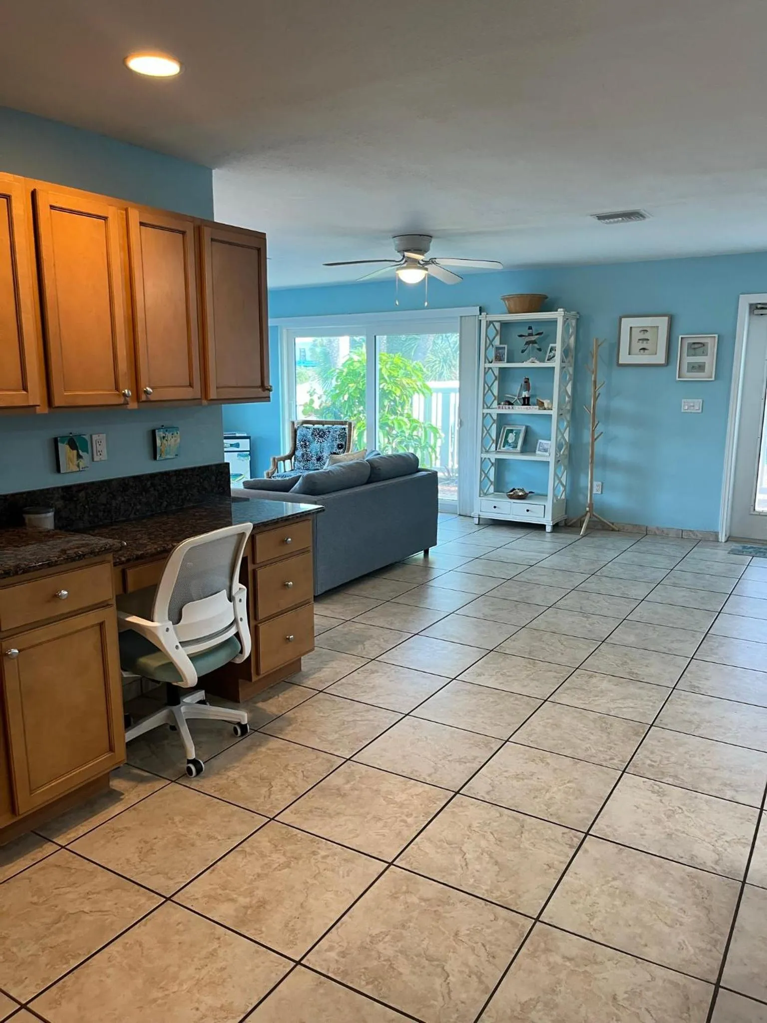Seating area in A Beach Retreat on Casey Key