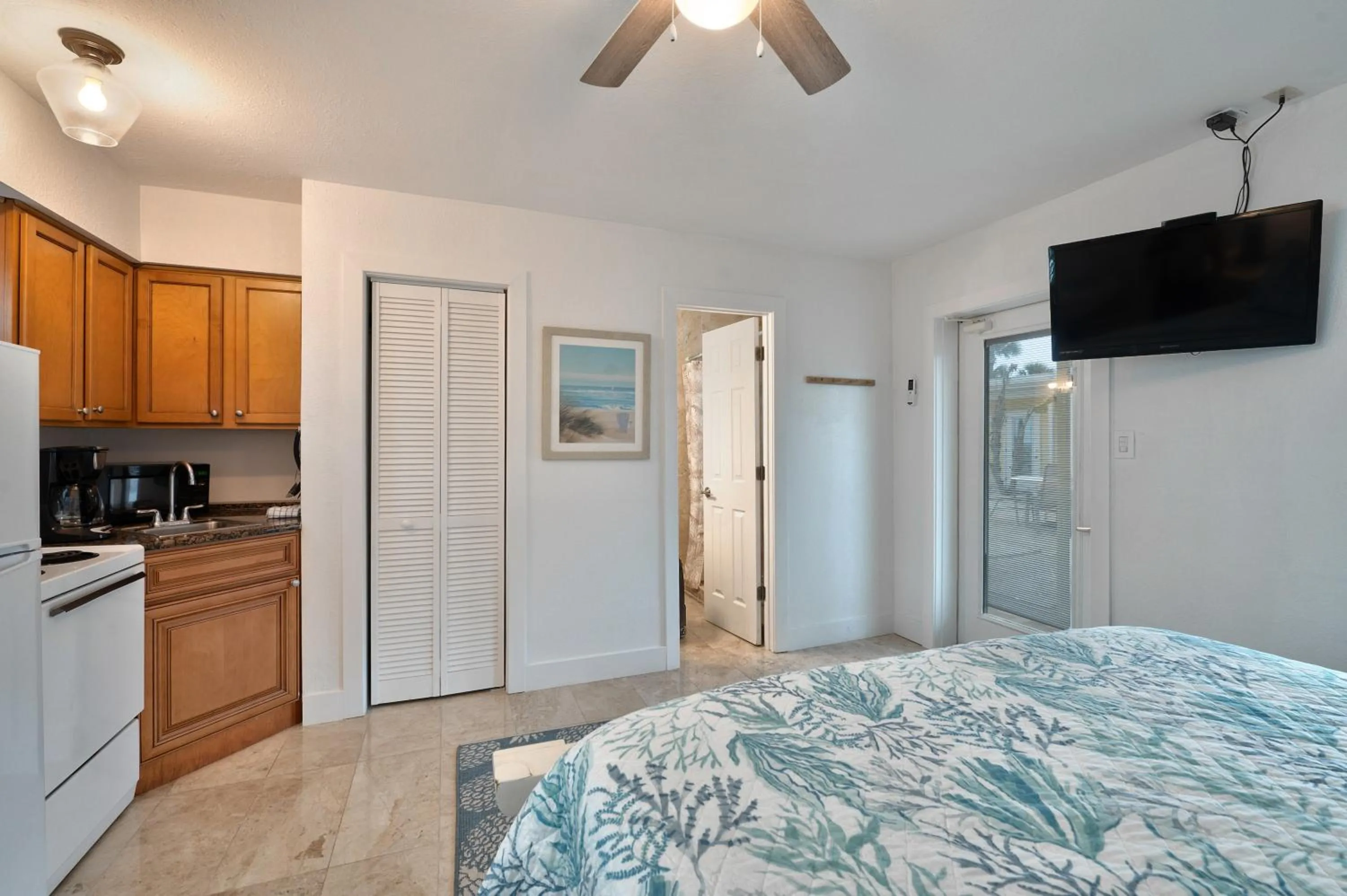 Bed in A Beach Retreat on Casey Key