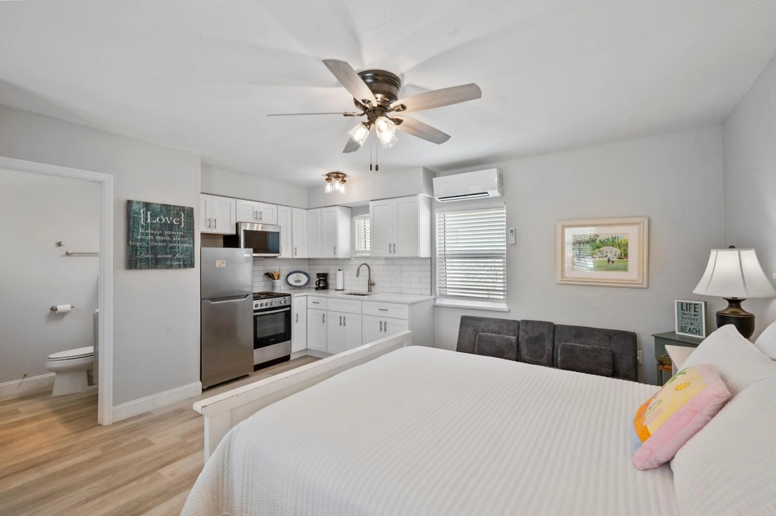 Bed in A Beach Retreat on Casey Key