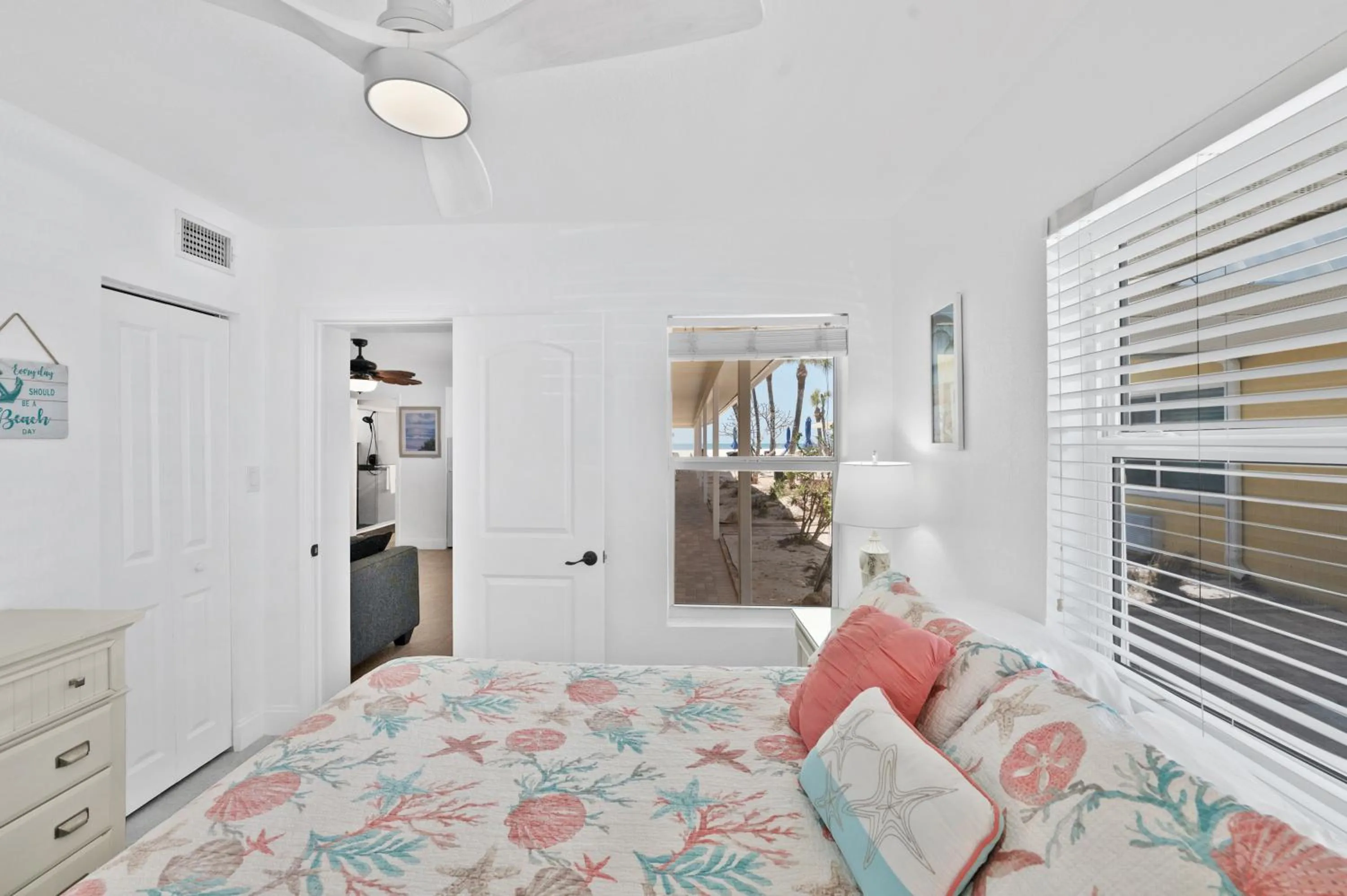 Bed in A Beach Retreat on Casey Key