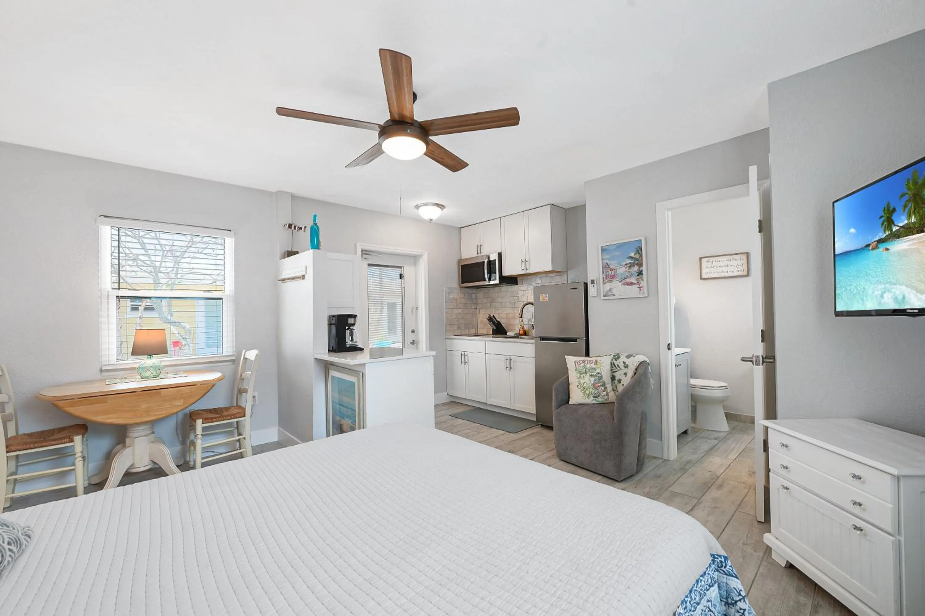 Bed in A Beach Retreat on Casey Key