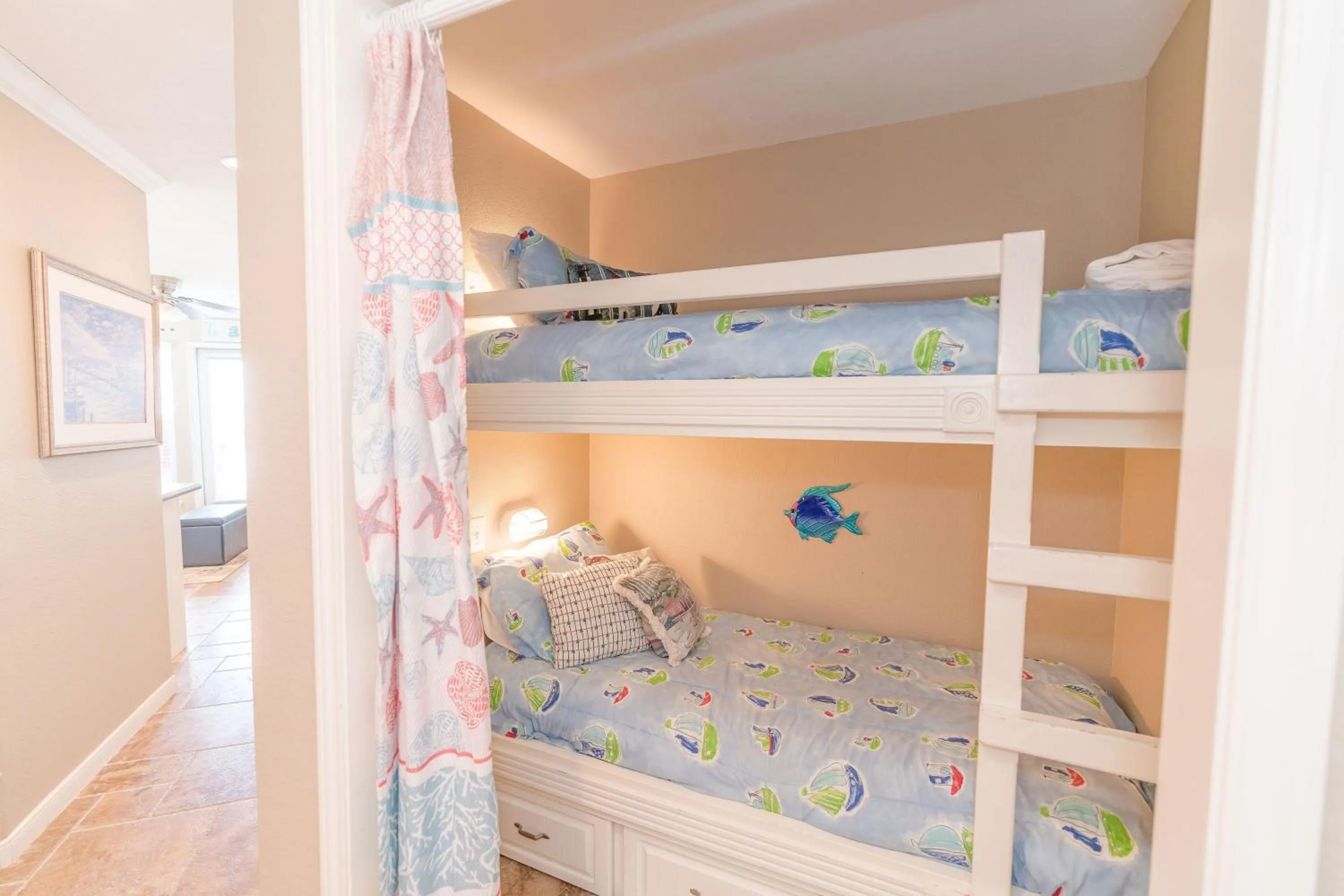 bunk bed, Bed in Steps to Pool and BeachAmazing Views from Two Balconies