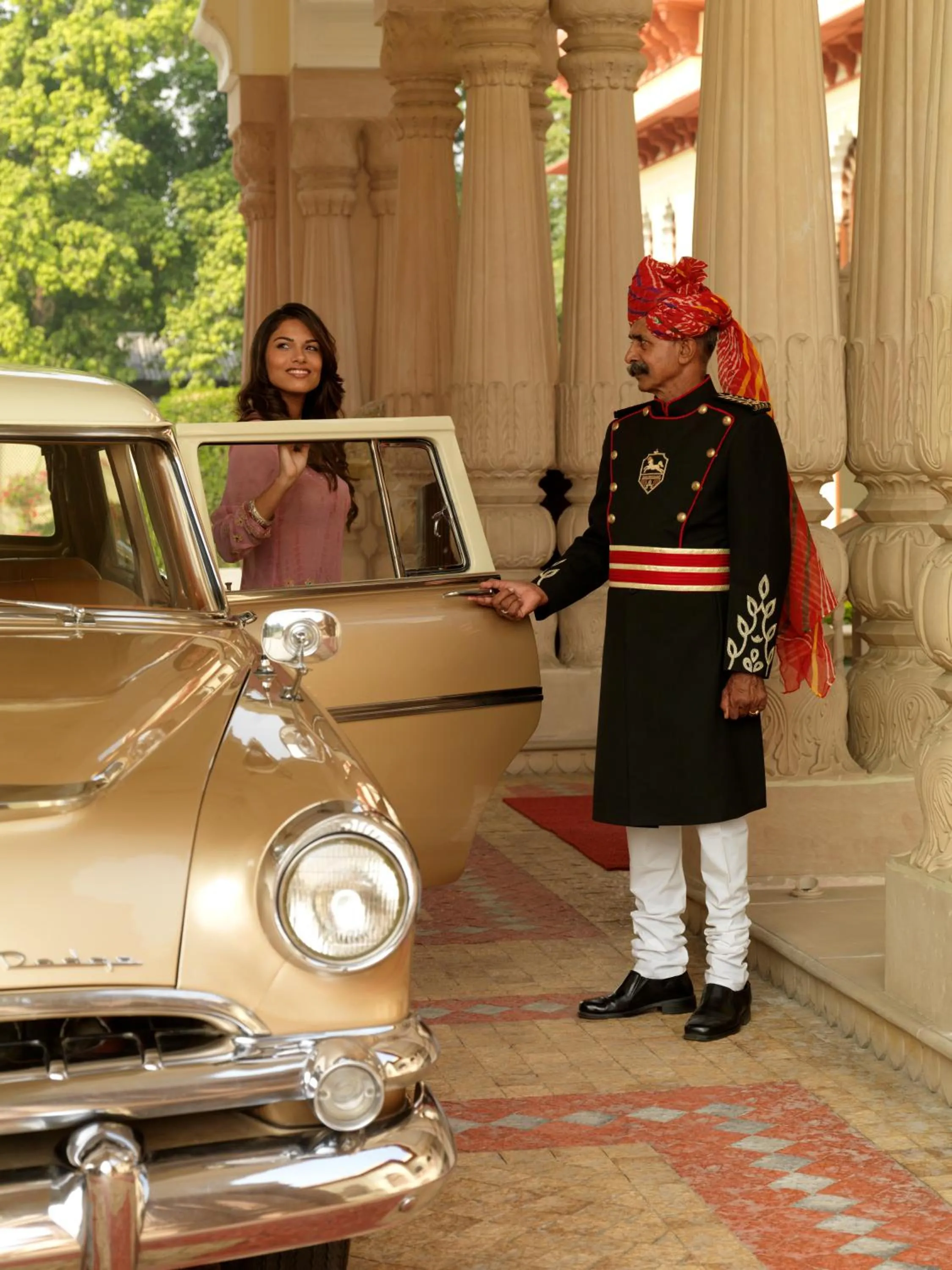 Facade/entrance in Rambagh Palace