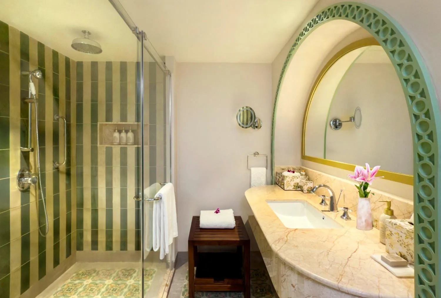 Bathroom, Bed in Taj Fort Aguada Resort & Spa, Goa